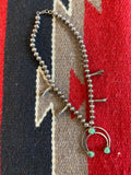 Navajo Sterling Silver Naja Squash Blossom Necklace