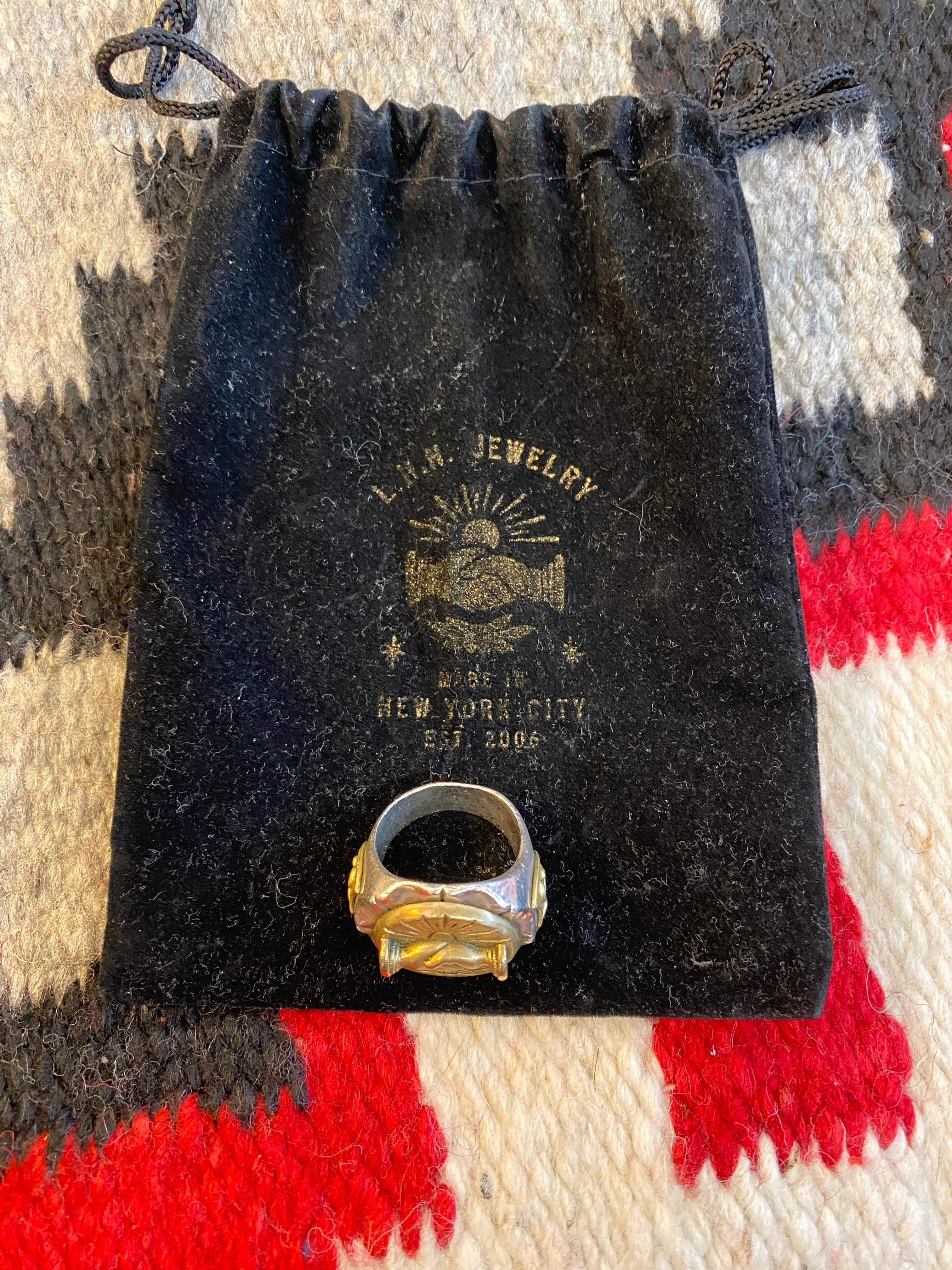 LHN Sterling Silver Fellowship Biker Ring