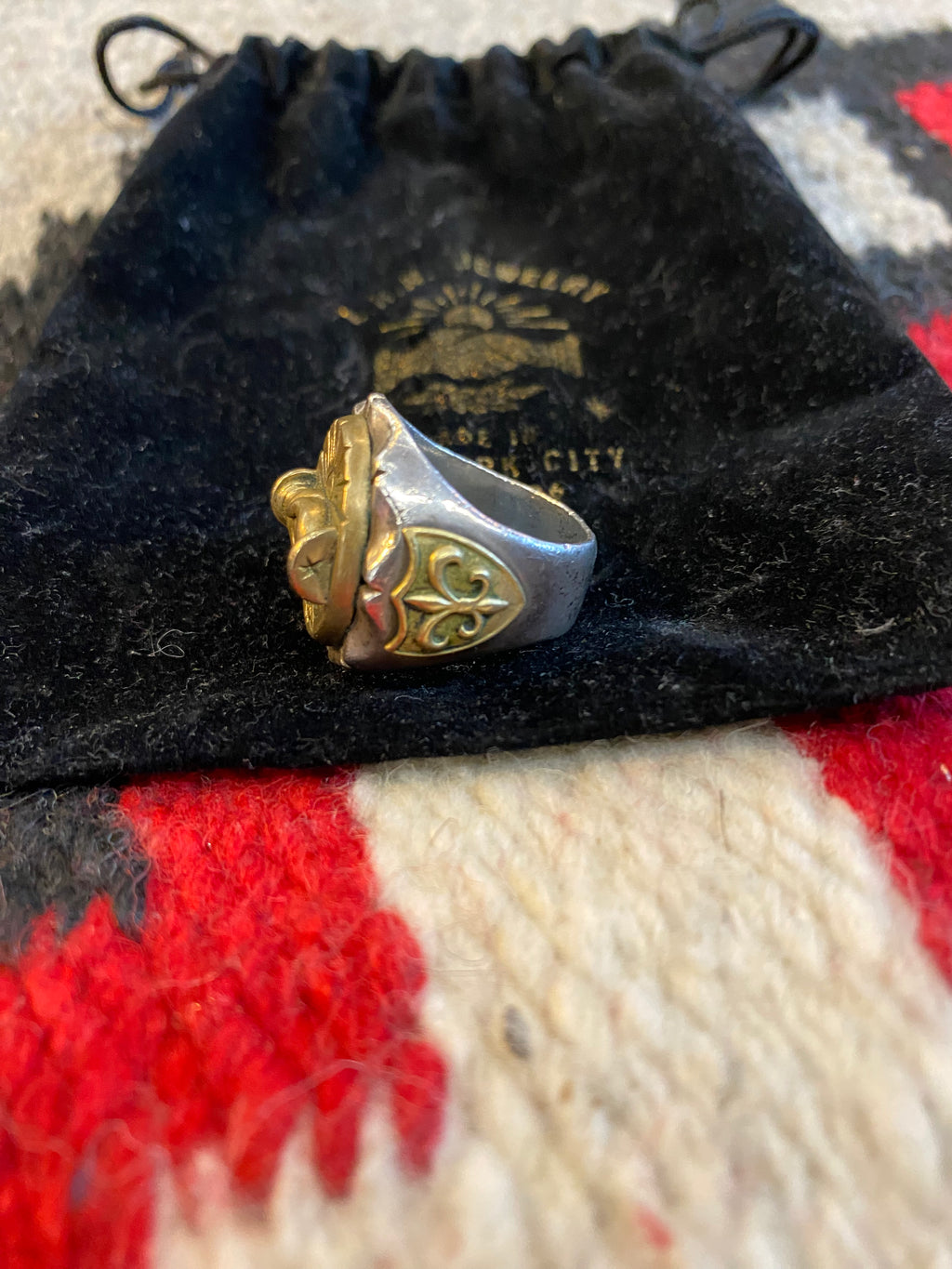LHN Sterling Silver Fellowship Biker Ring