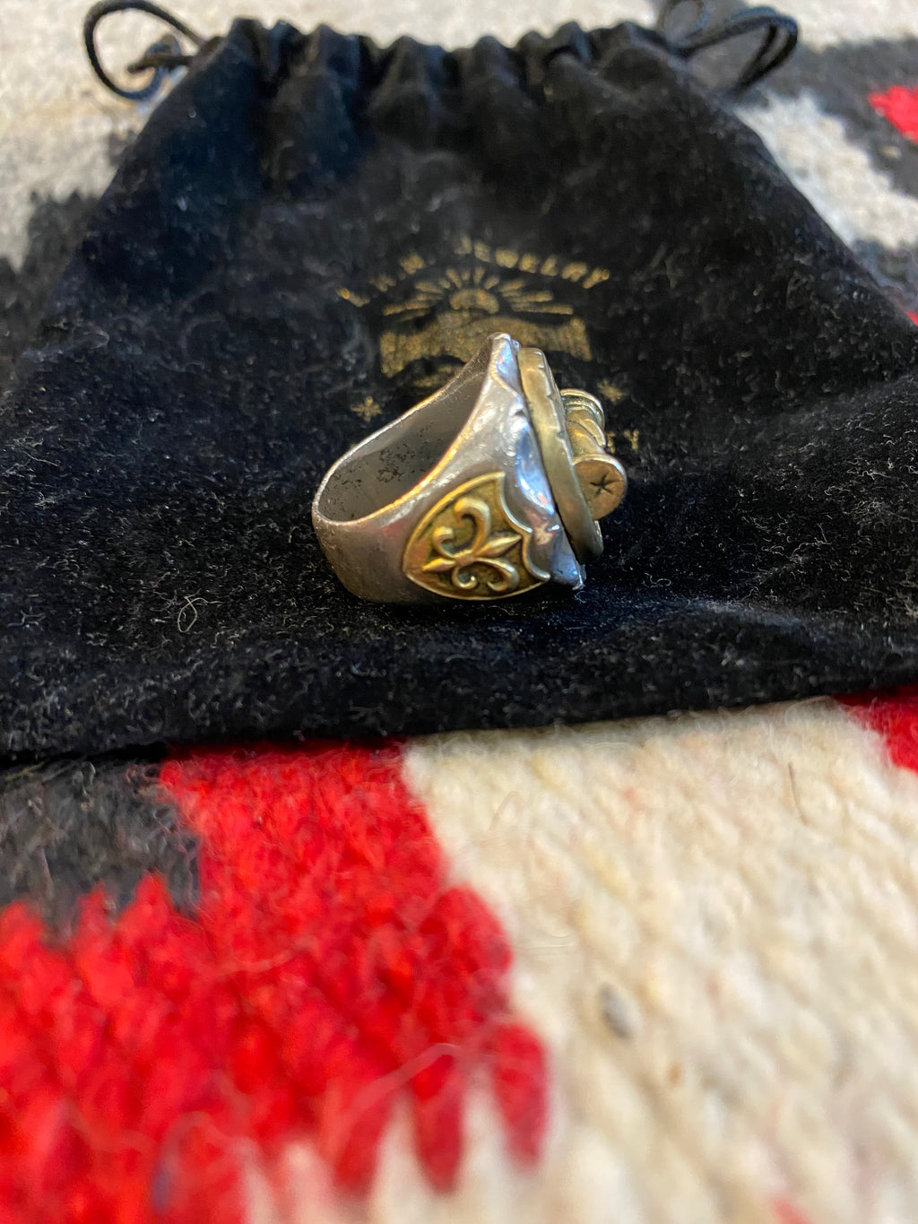 LHN Sterling Silver Fellowship Biker Ring