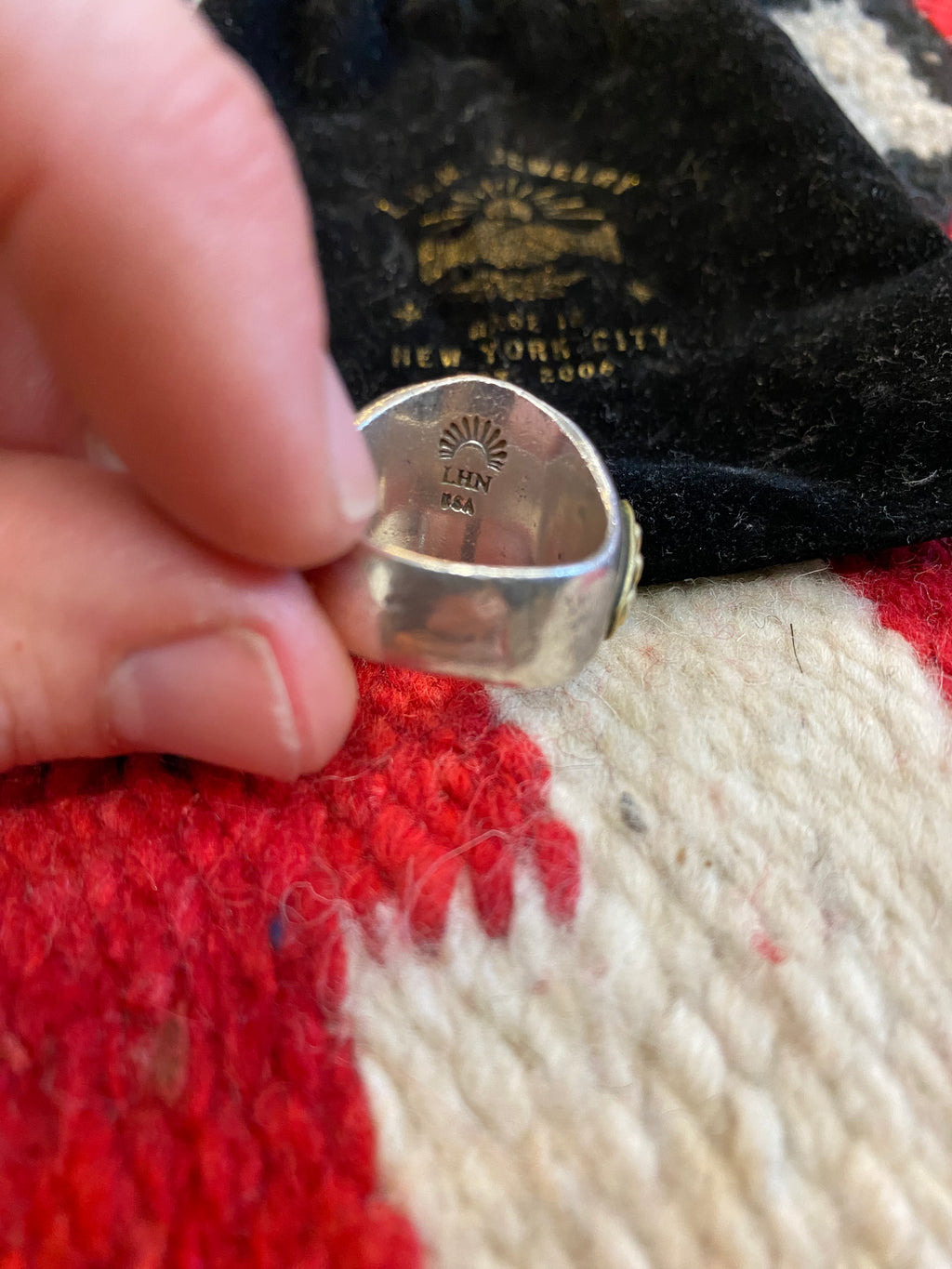 LHN Sterling Silver Fellowship Biker Ring