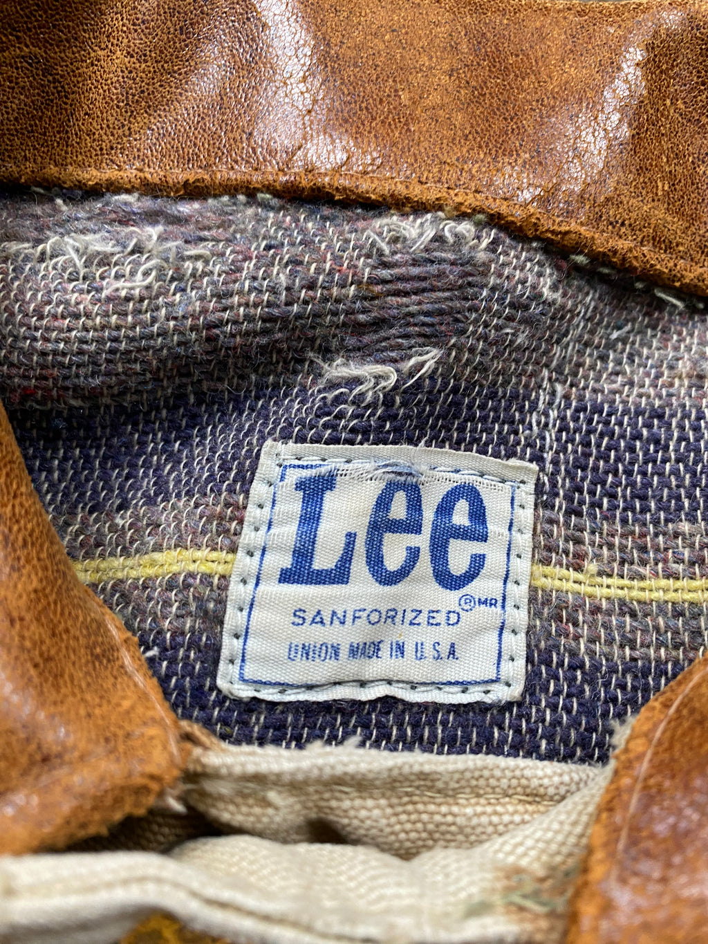 Lee Duck Canvas Chore Coat With Leather Collar