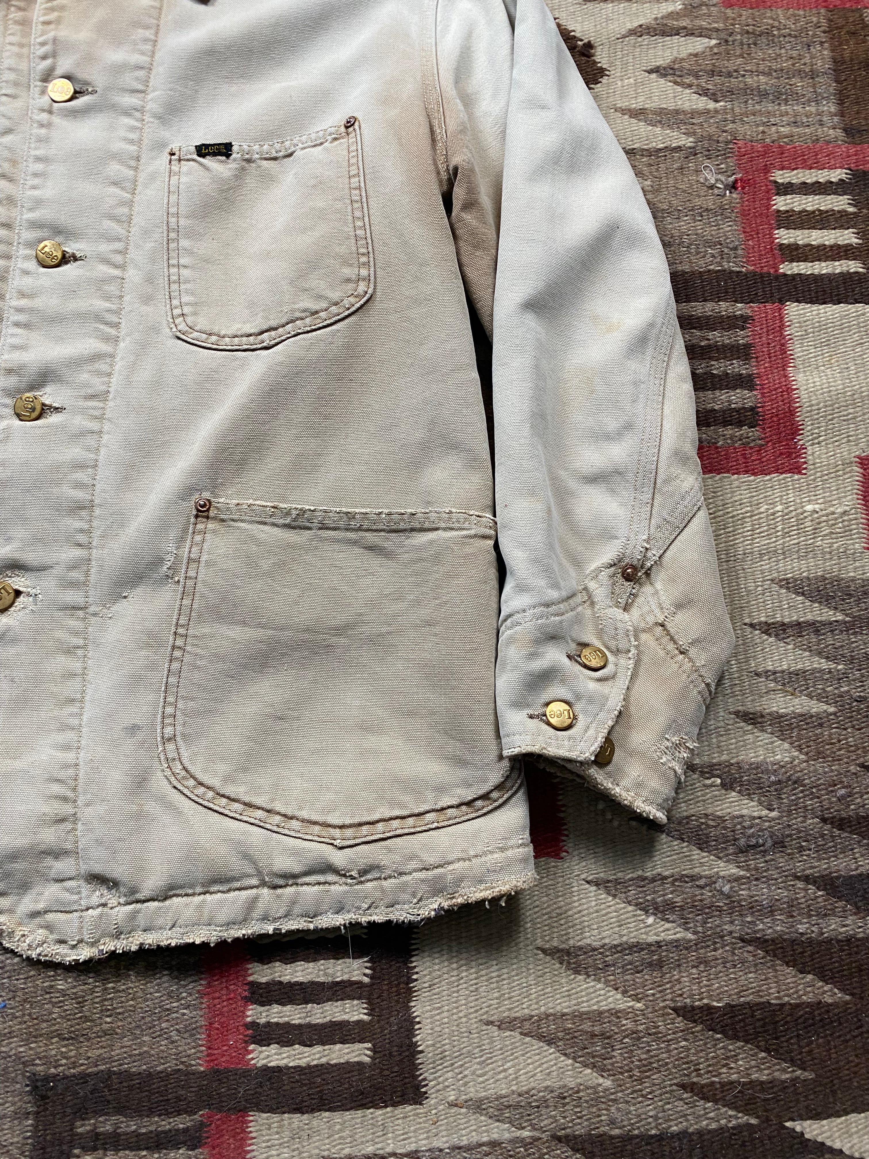 Lee Duck Canvas Chore Coat With Leather Collar