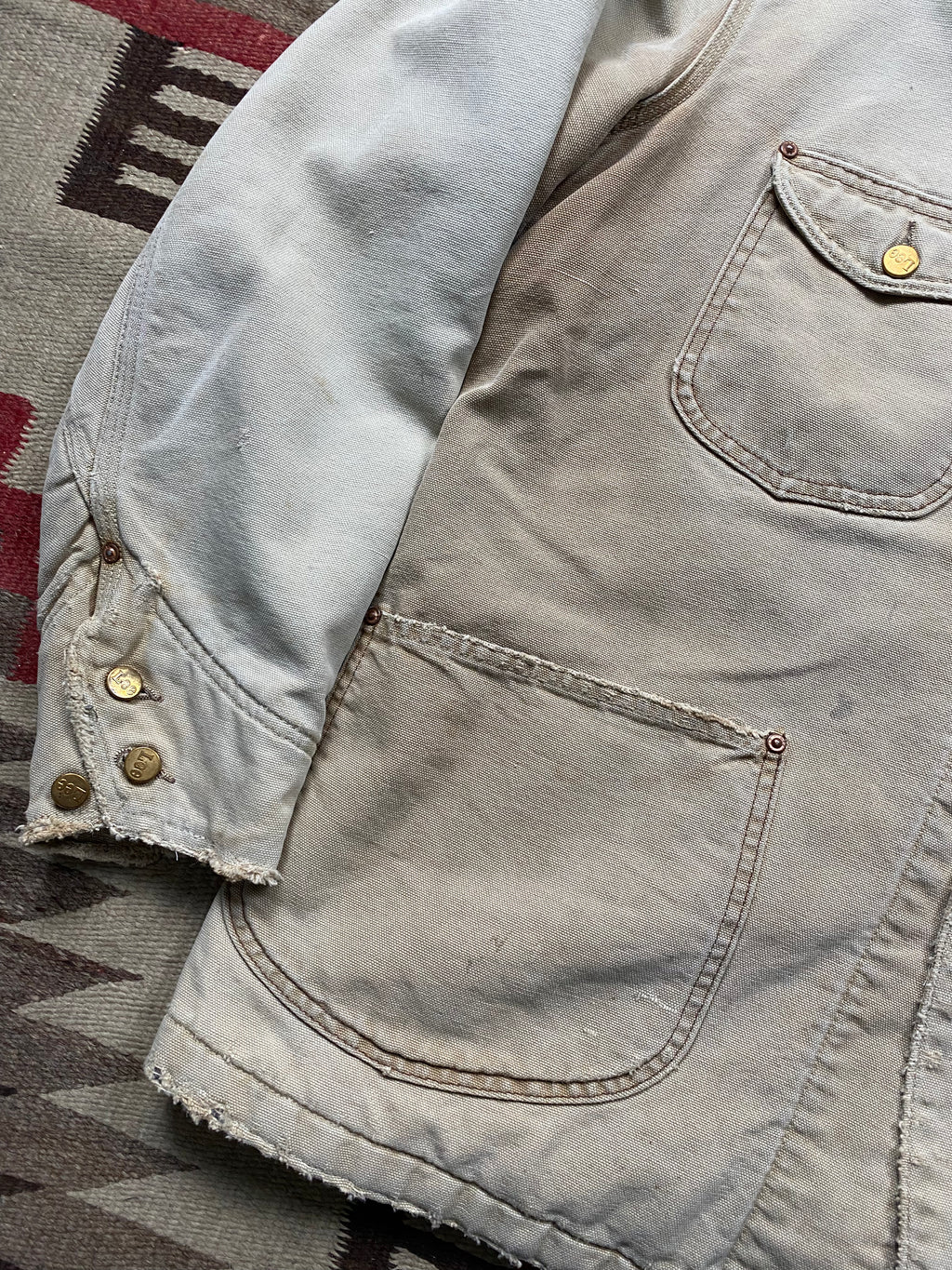 Lee Duck Canvas Chore Coat With Leather Collar