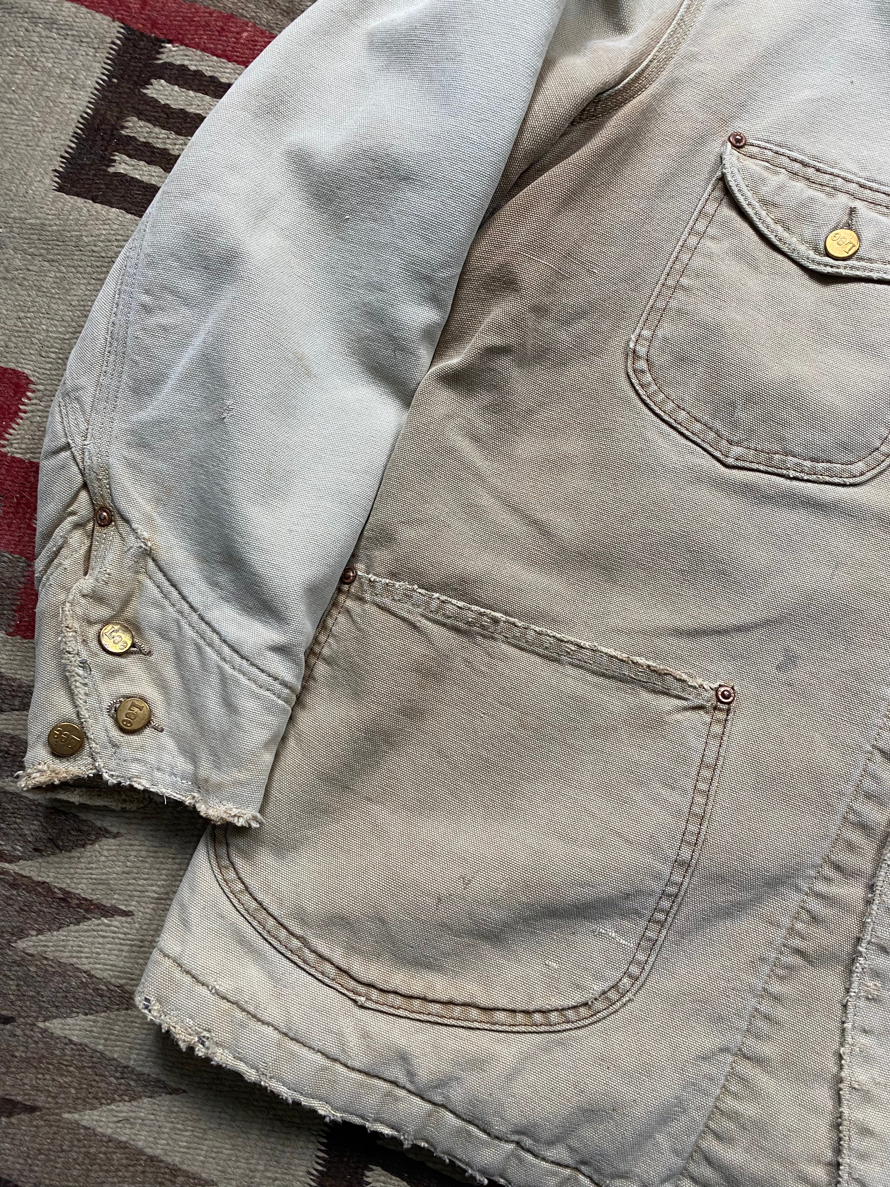 Lee Duck Canvas Chore Coat With Leather Collar