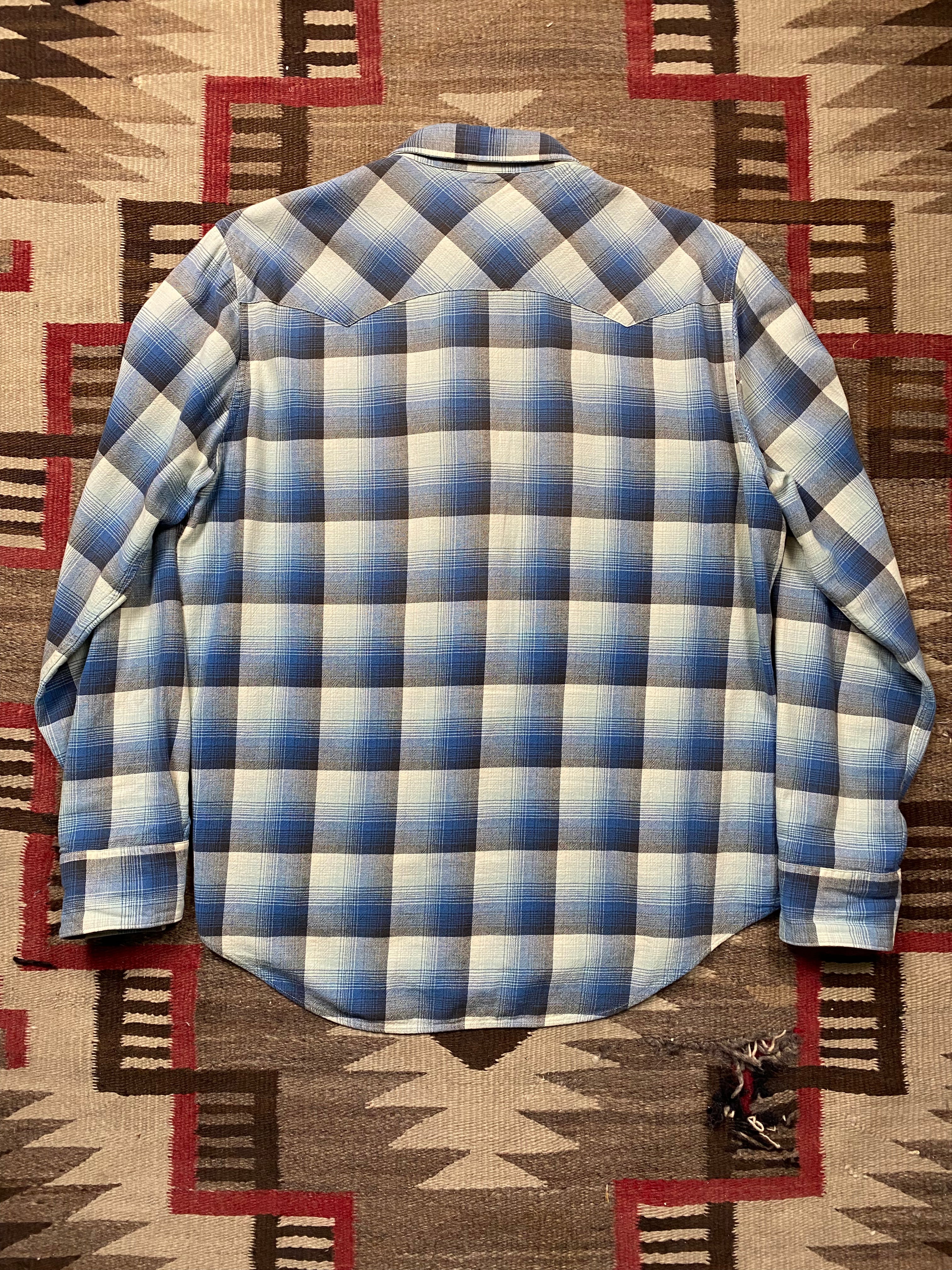 RRL Plaid Western Shirt