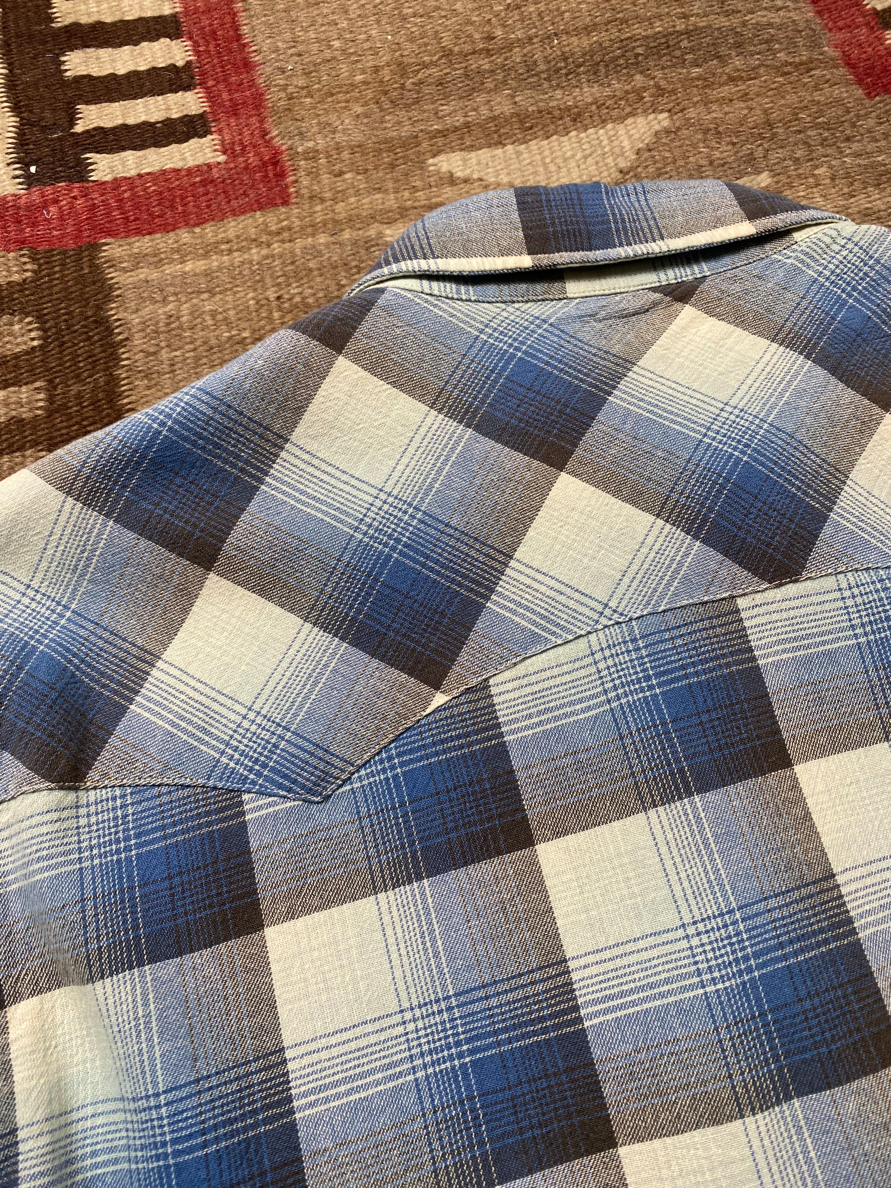 RRL Plaid Western Shirt