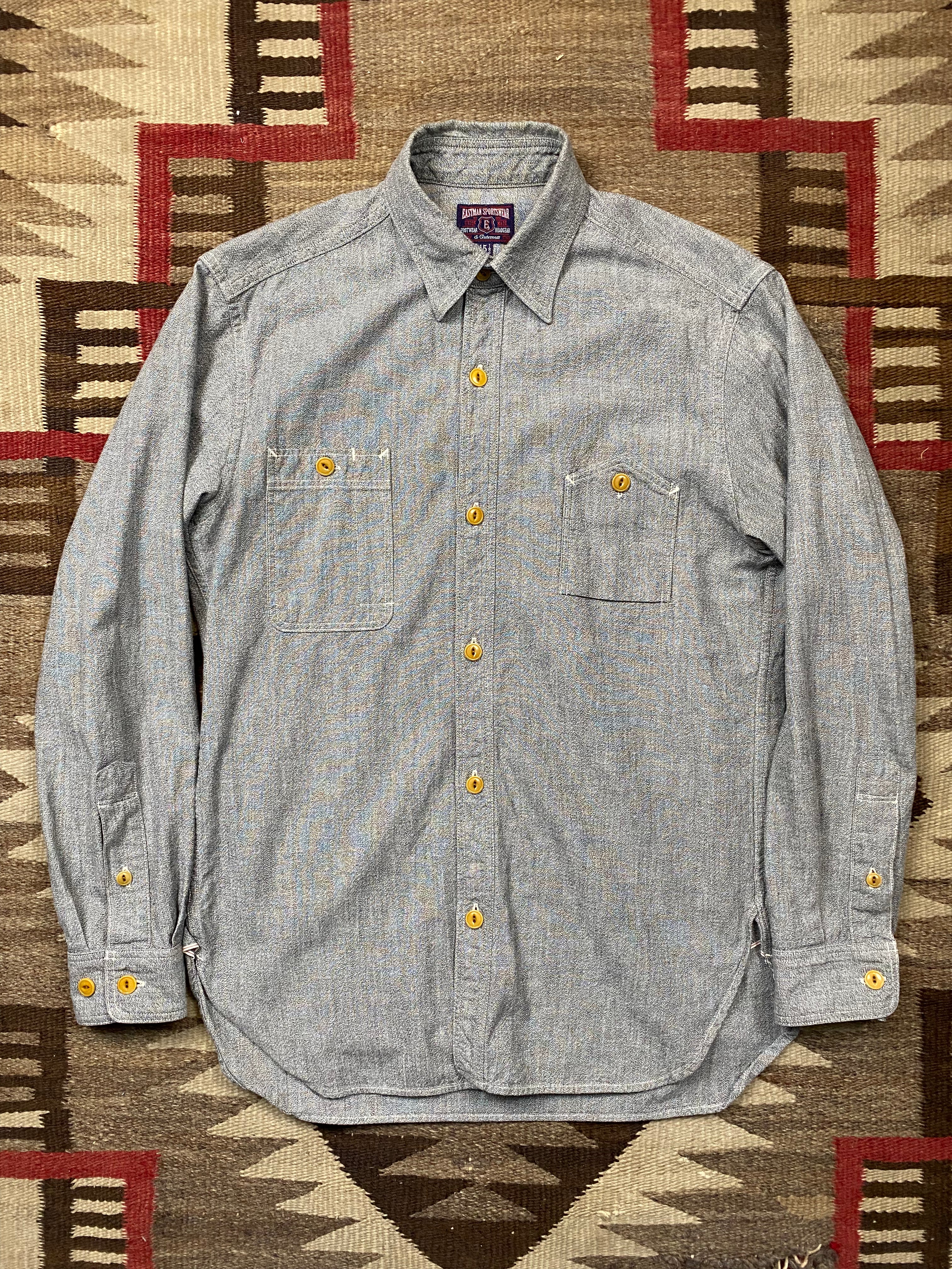 Eastman Sportswear Selvedge Salt & Pepper Worker Shirt