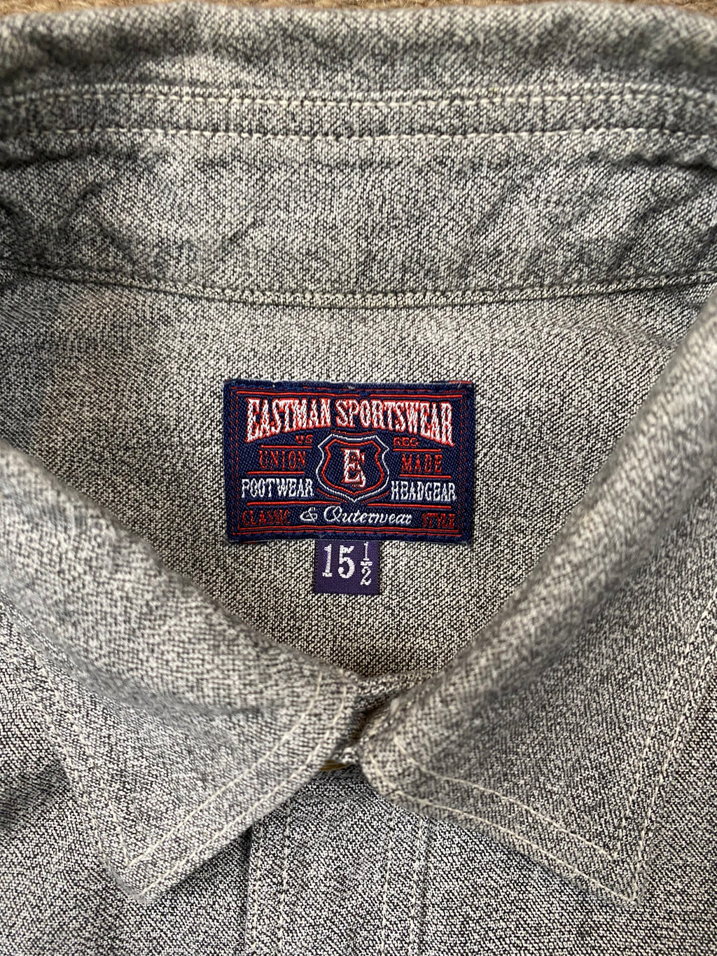 Eastman Sportswear Selvedge Salt & Pepper Worker Shirt