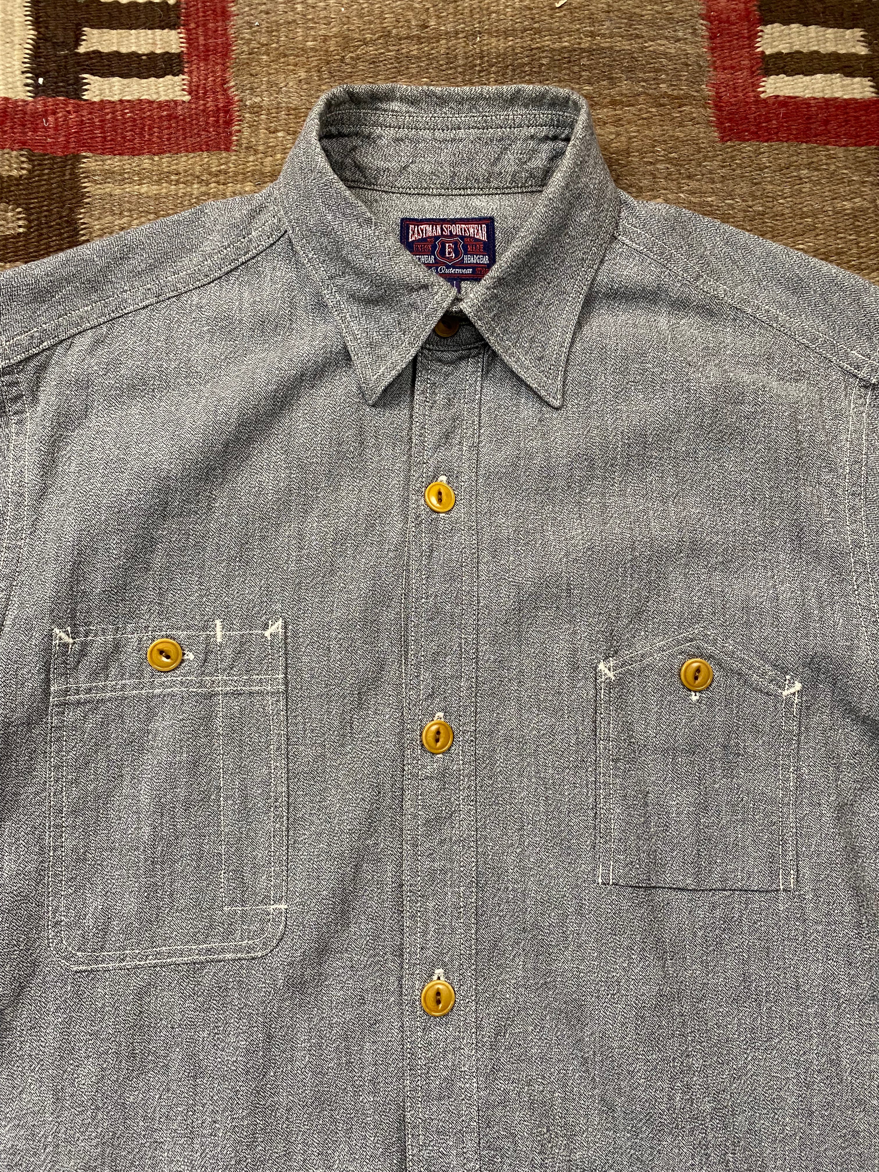 Eastman Sportswear Selvedge Salt & Pepper Worker Shirt