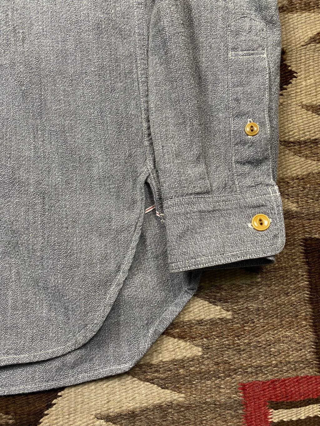 Eastman Sportswear Selvedge Salt & Pepper Worker Shirt