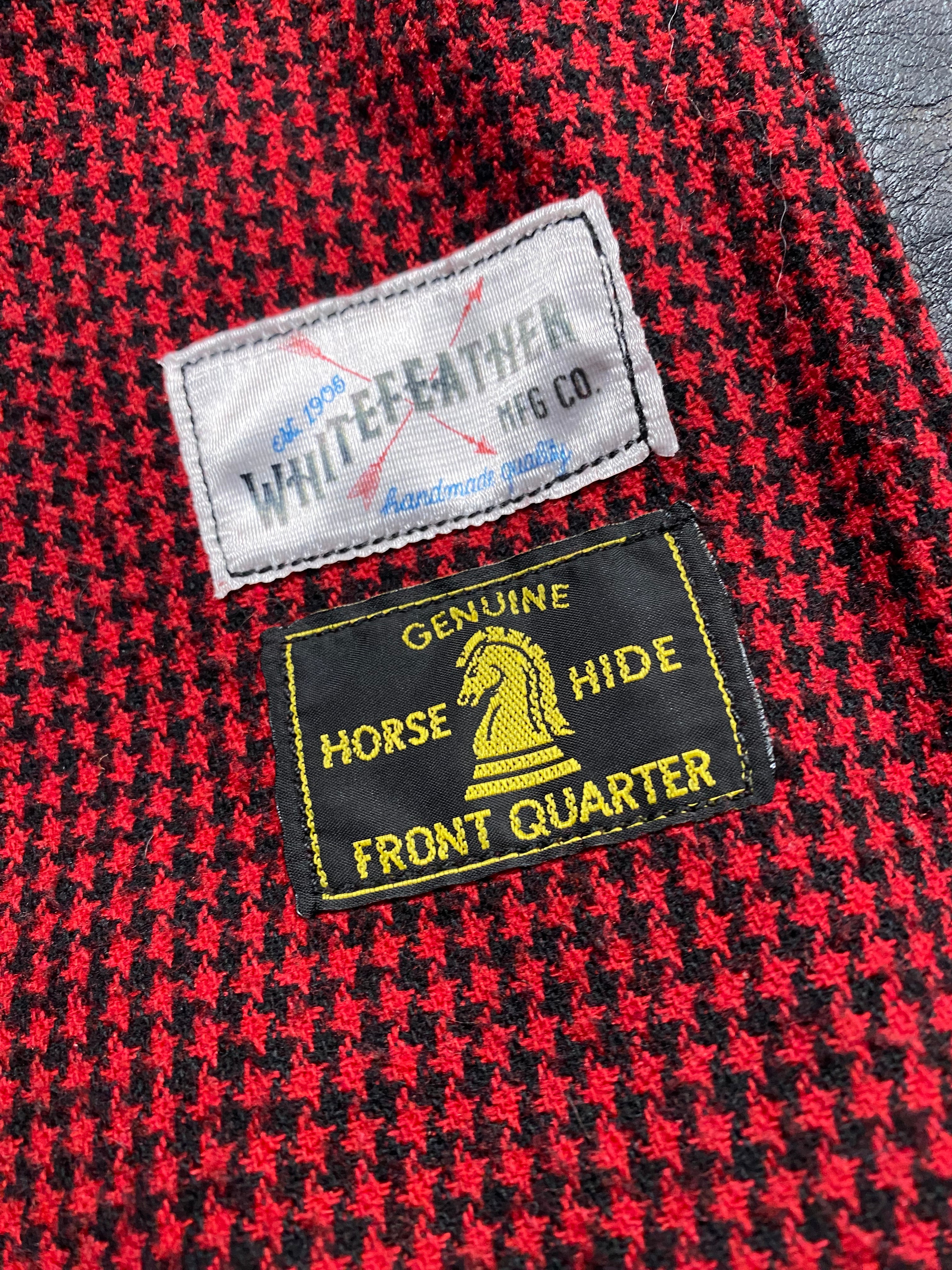 Whitefeather MFG Co. Horsehide Buco J21 Model Motorcycle Jacket With D-Pocket