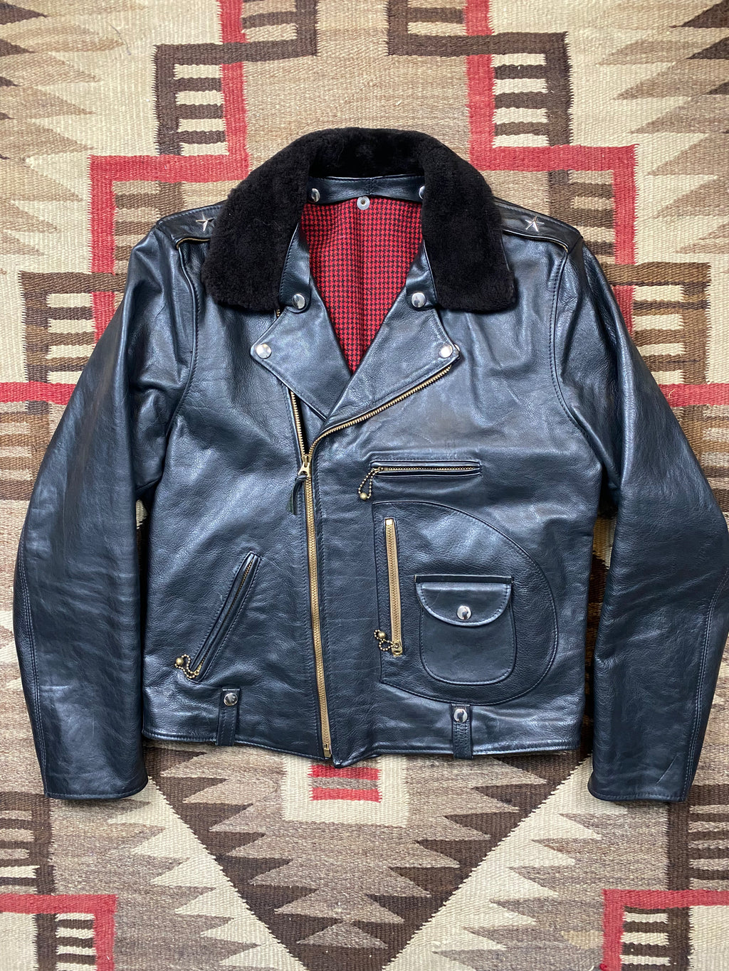 Whitefeather MFG Co. Horsehide Buco J21 Model Motorcycle Jacket With D-Pocket