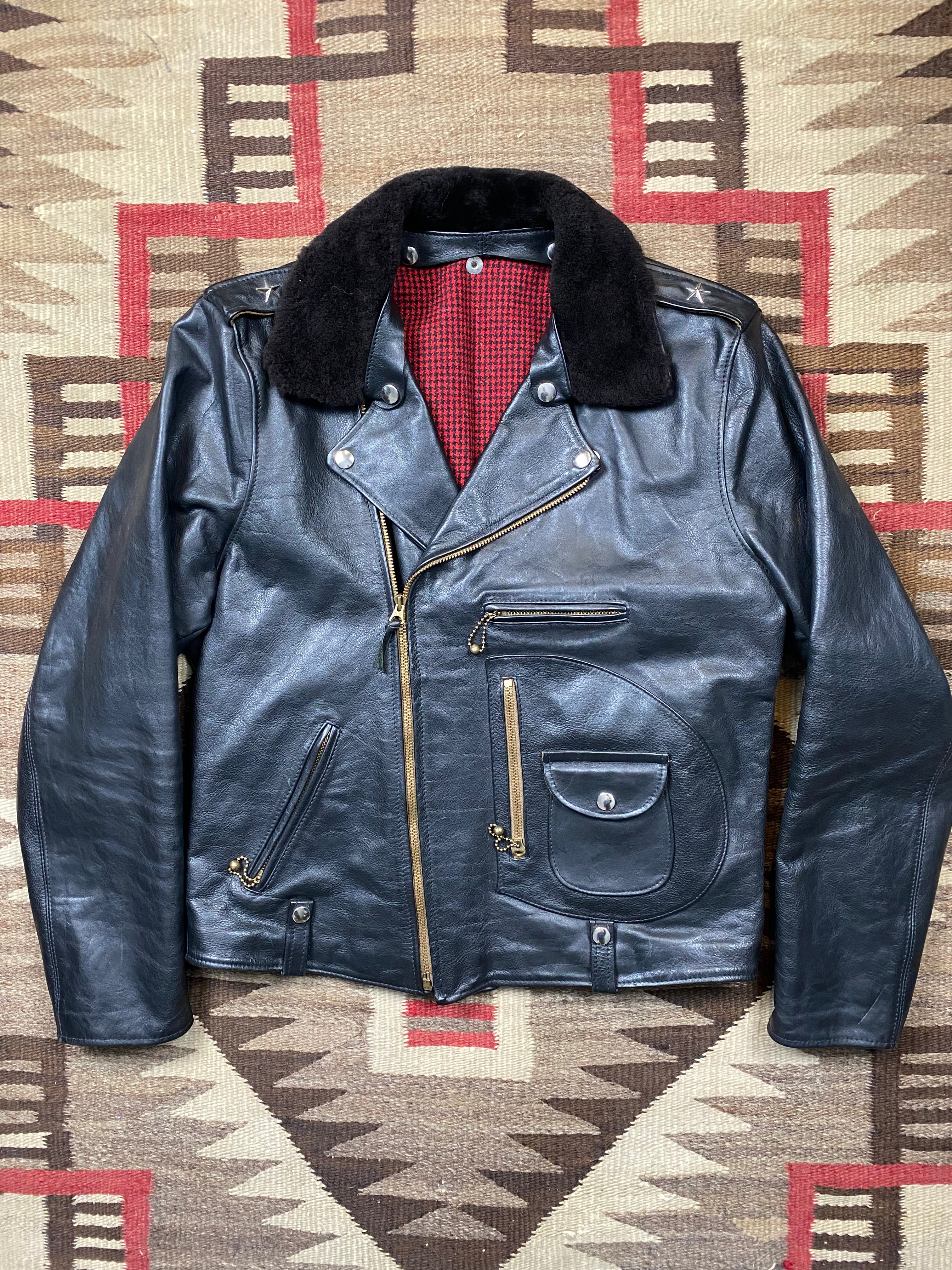 Whitefeather MFG Co. Horsehide Buco J21 Model Motorcycle Jacket With D-Pocket