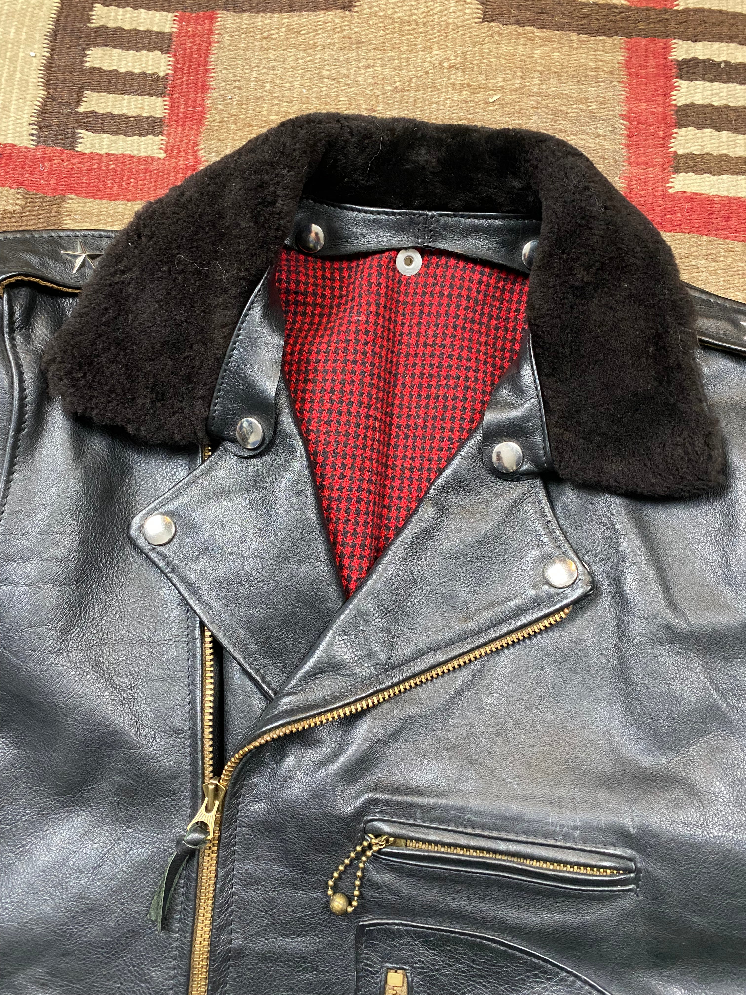 Whitefeather MFG Co. Horsehide Buco J21 Model Motorcycle Jacket With D-Pocket