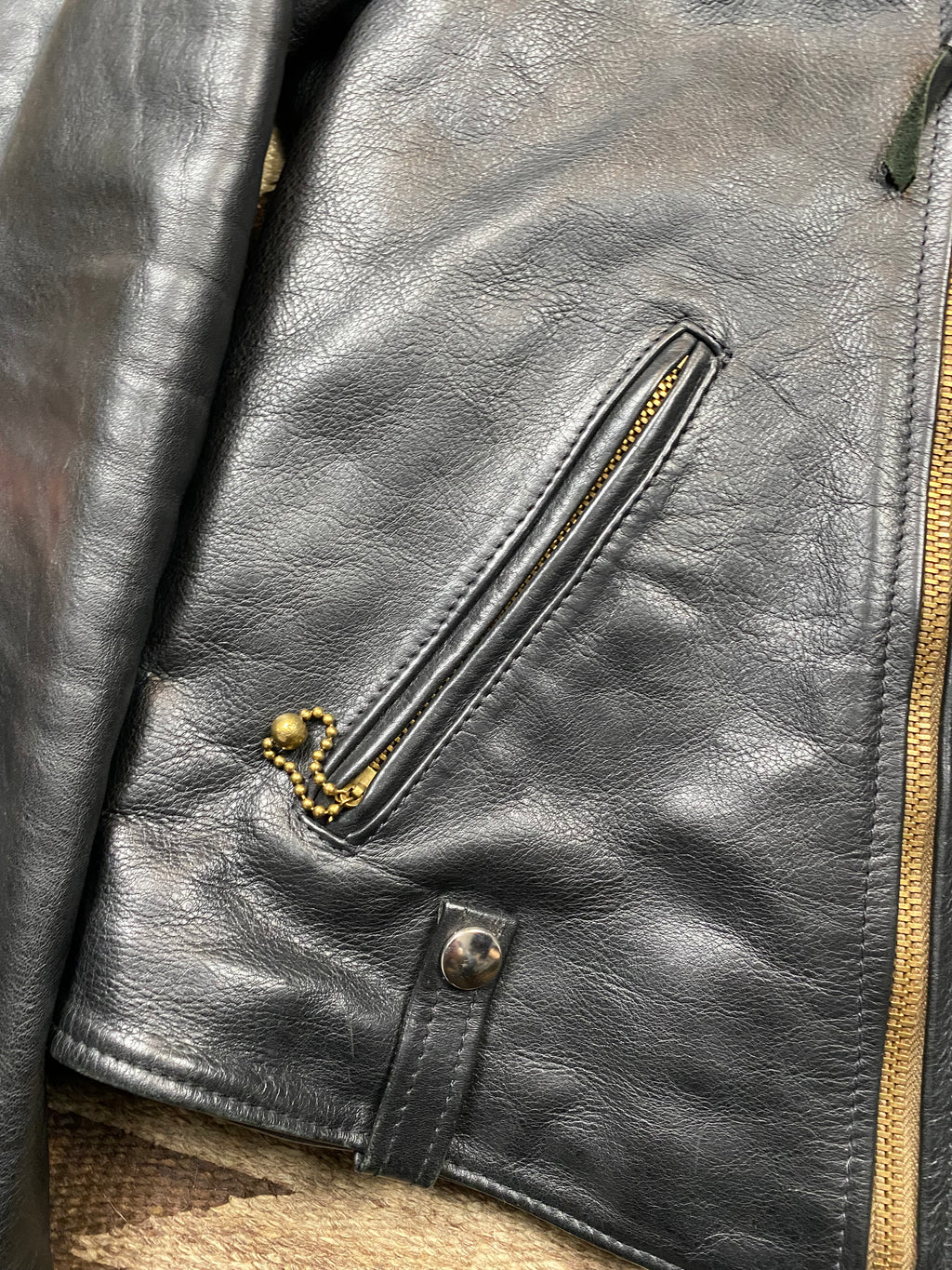 Whitefeather MFG Co. Horsehide Buco J21 Model Motorcycle Jacket With D-Pocket