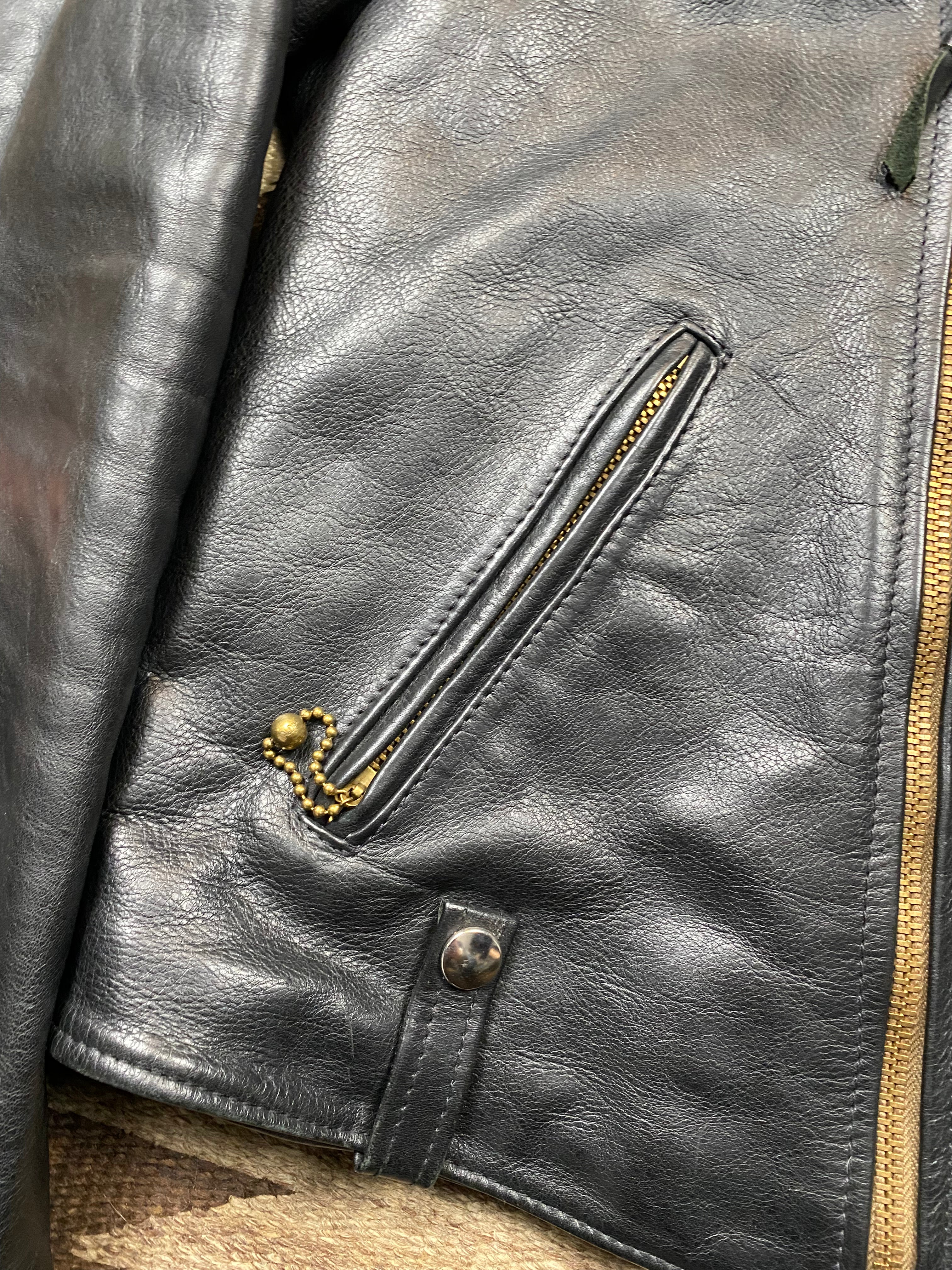 Whitefeather MFG Co. Horsehide Buco J21 Model Motorcycle Jacket With D-Pocket