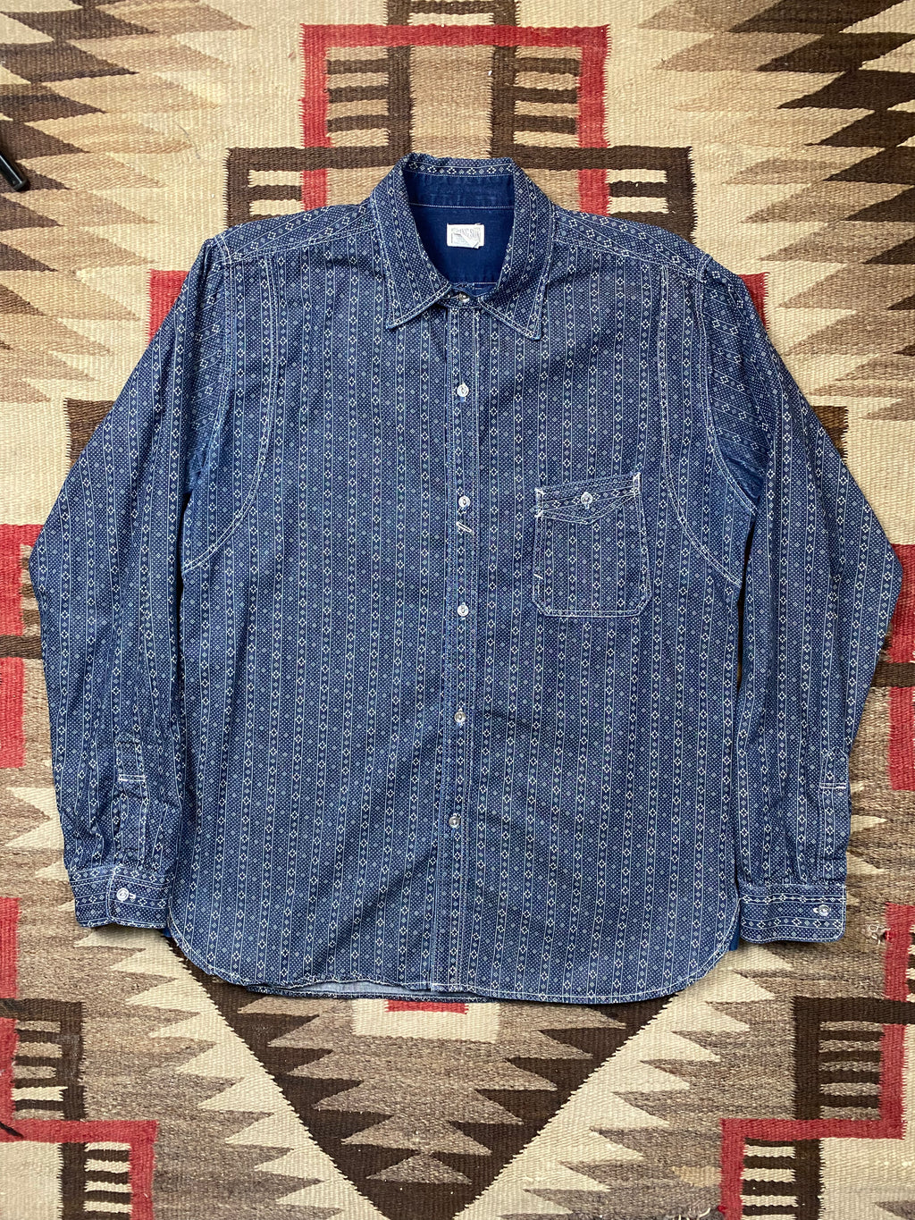 Rising Sun & Co Indigo Print Shirt