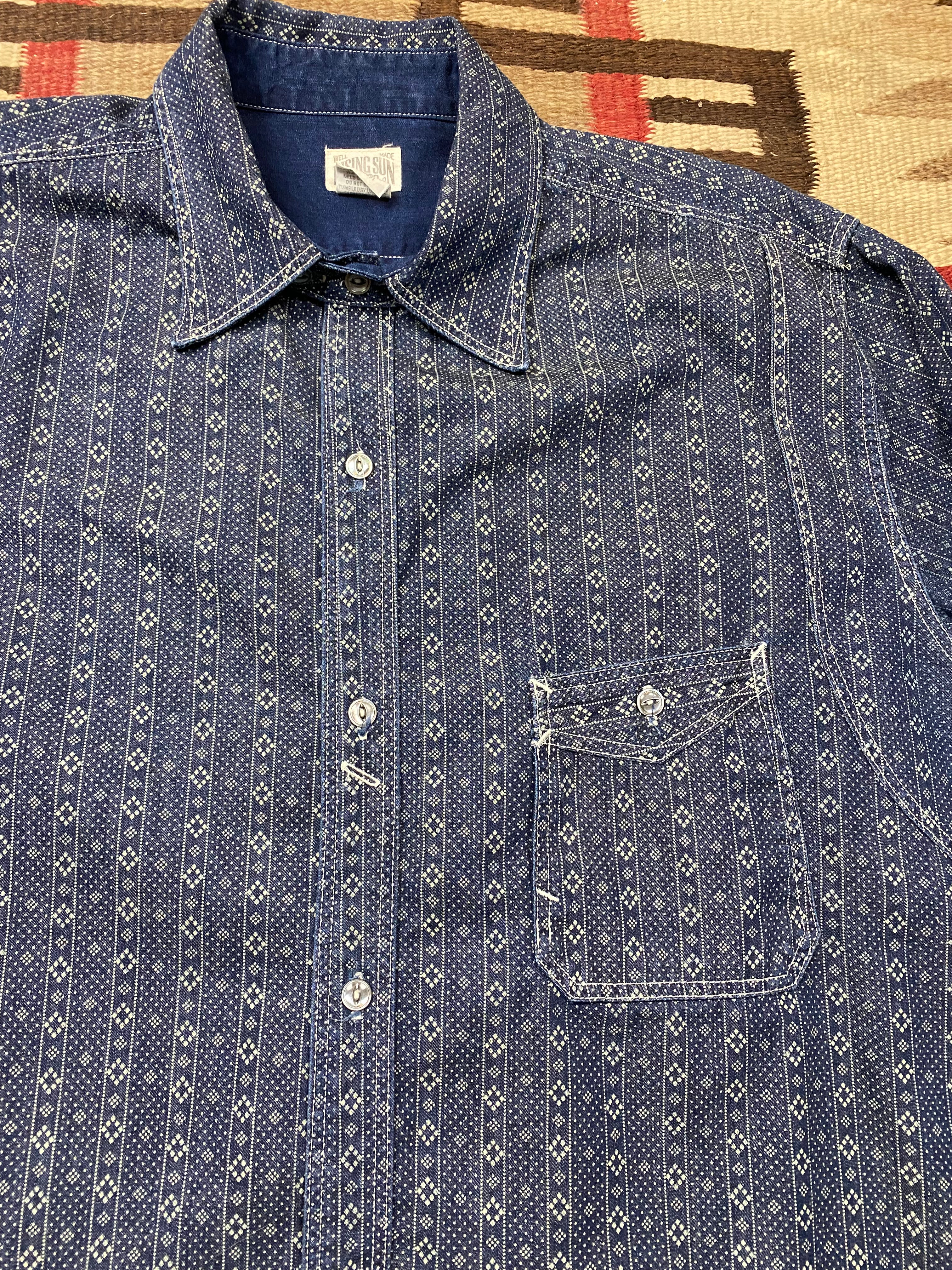 Rising Sun & Co Indigo Print Shirt