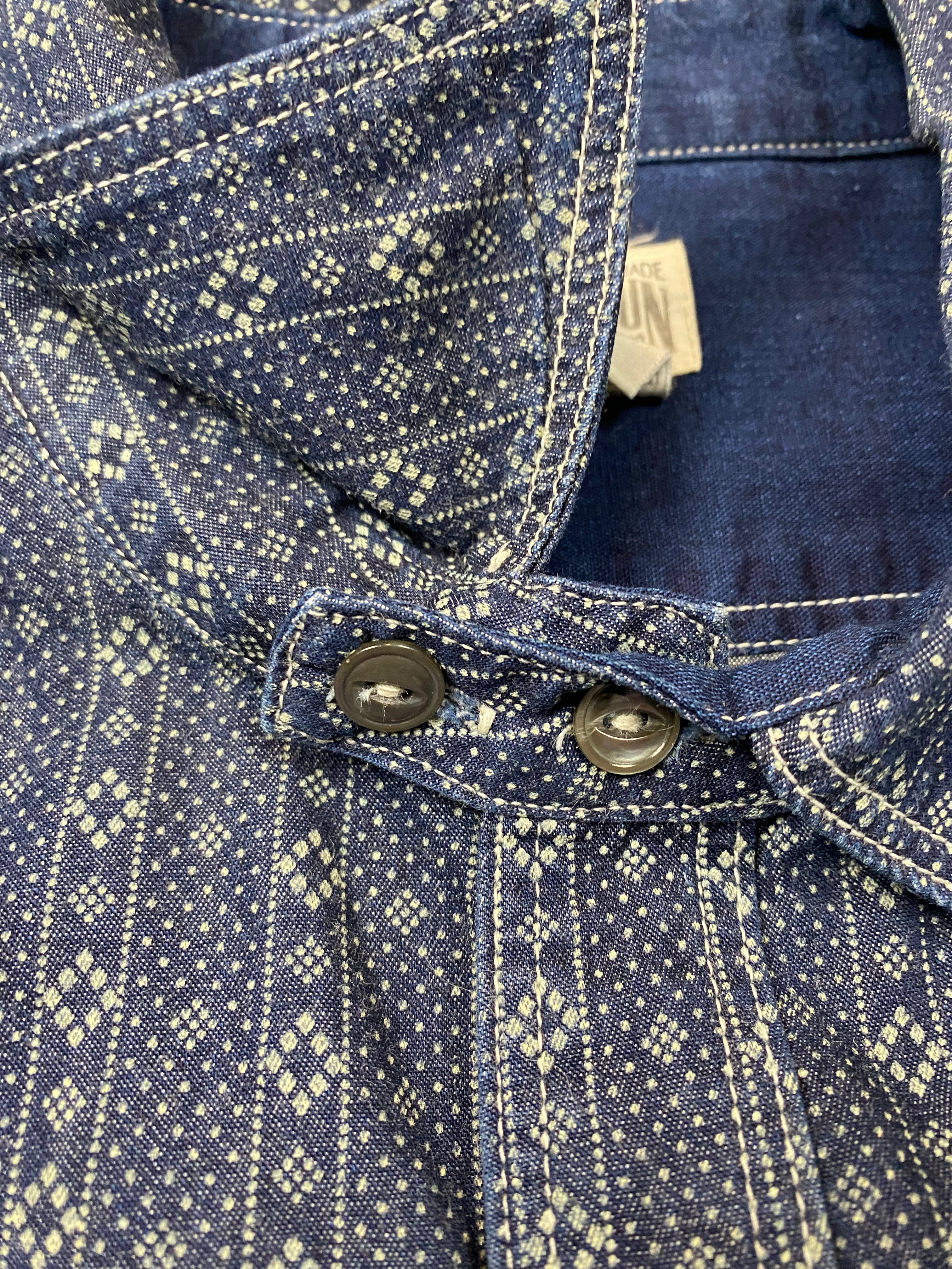 Rising Sun & Co Indigo Print Shirt