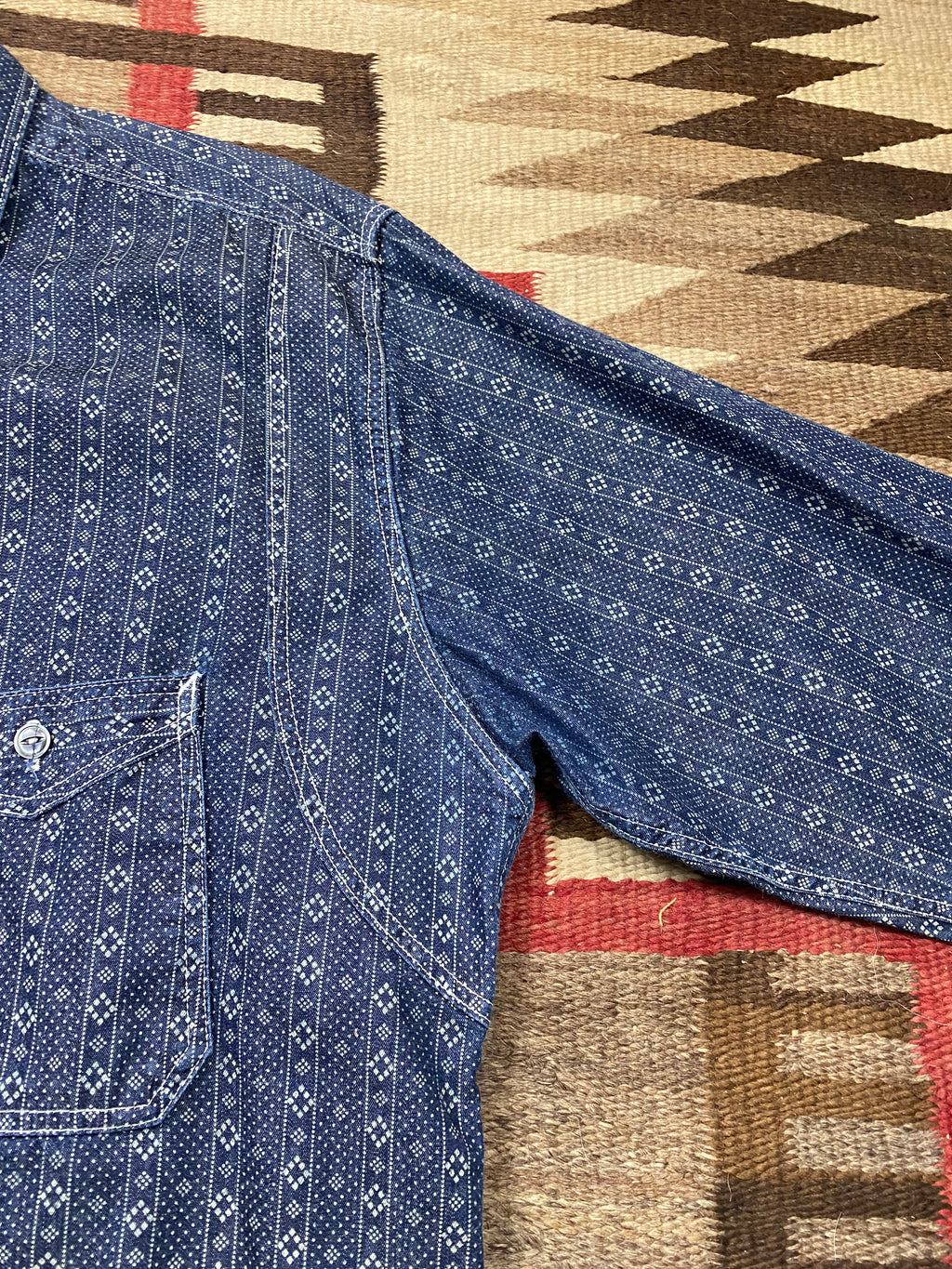 Rising Sun & Co Indigo Print Shirt