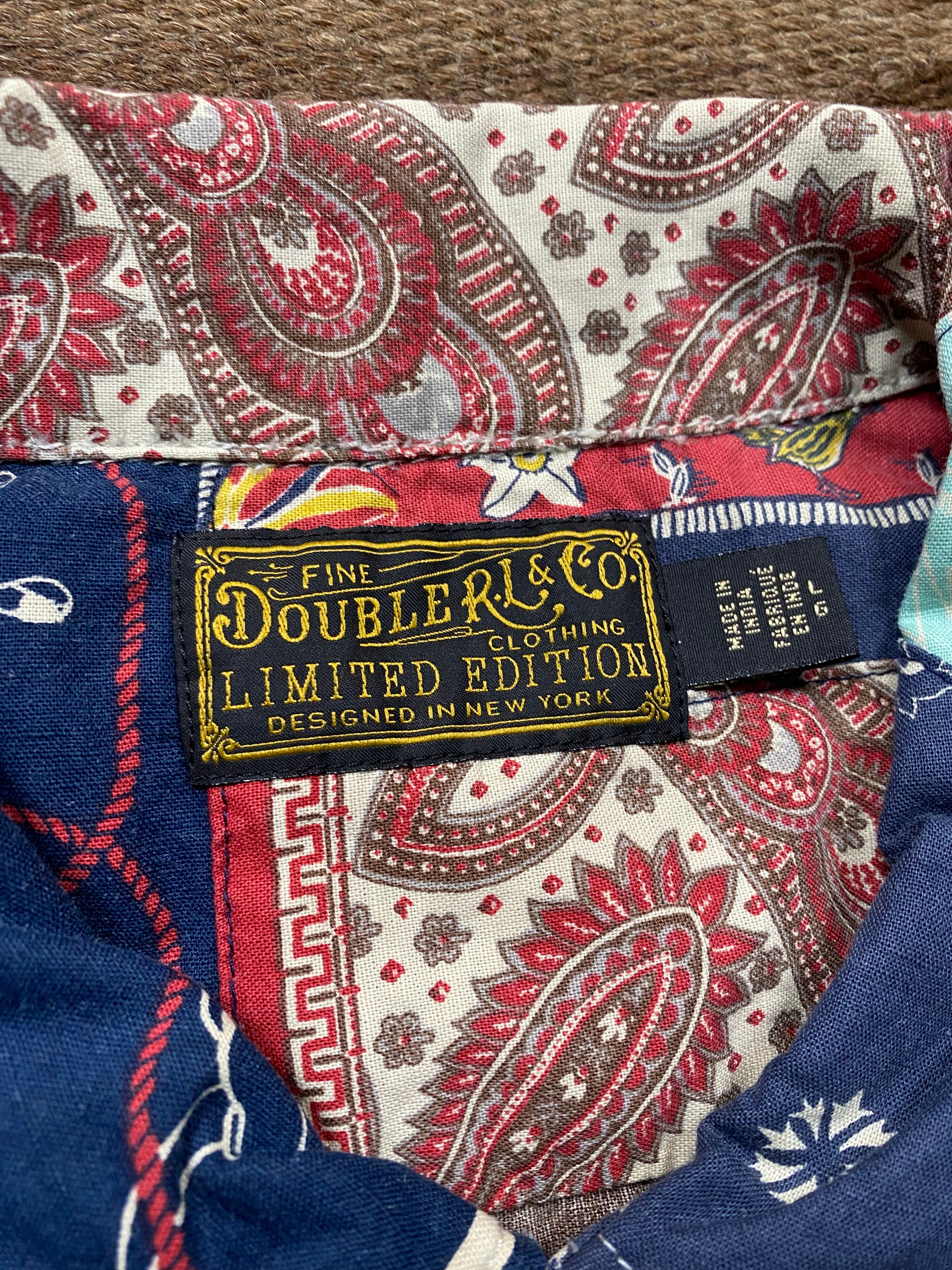 RRL Limited-Edition Patchwork Camp Shirt