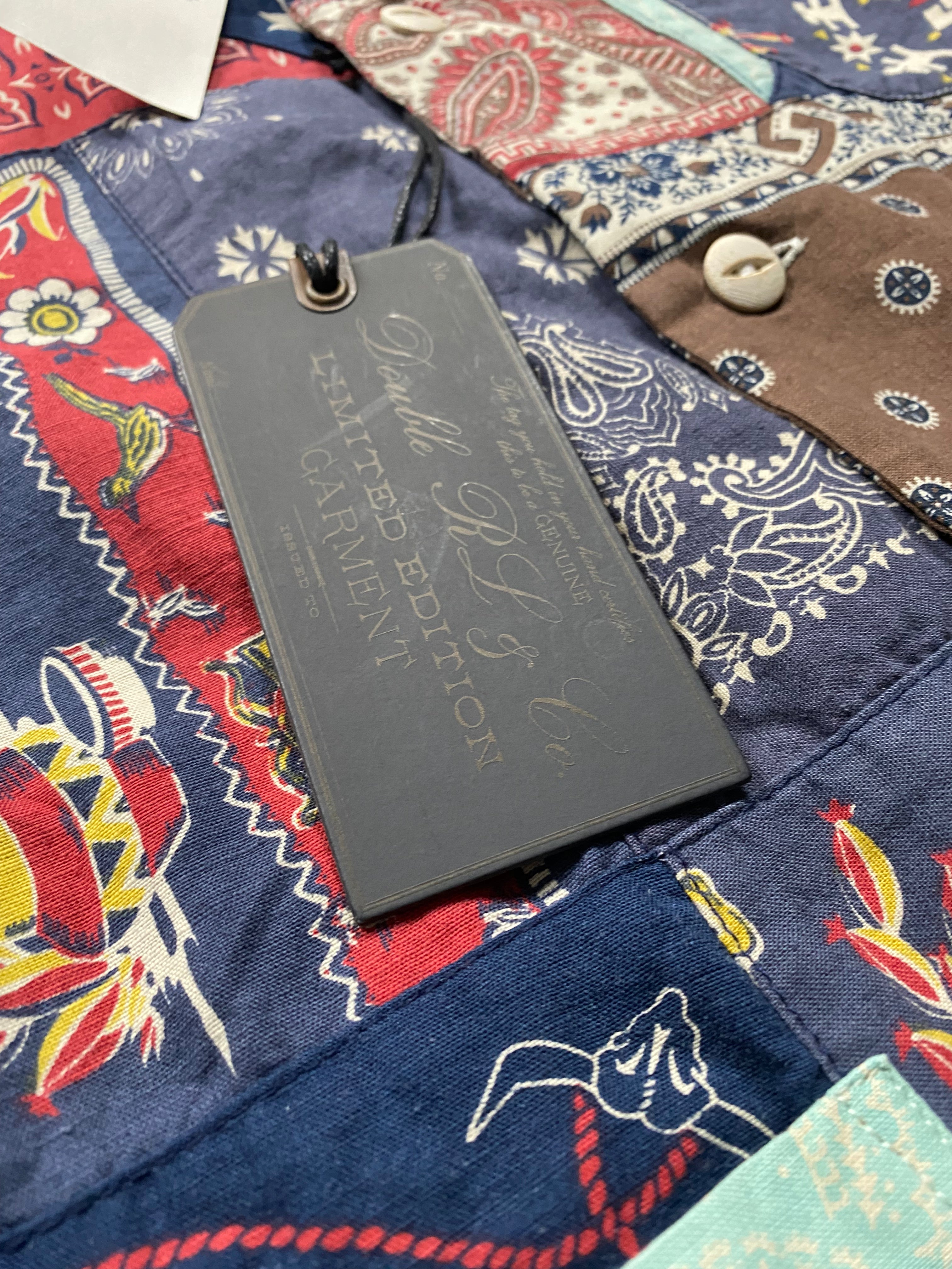 RRL Limited-Edition Patchwork Camp Shirt