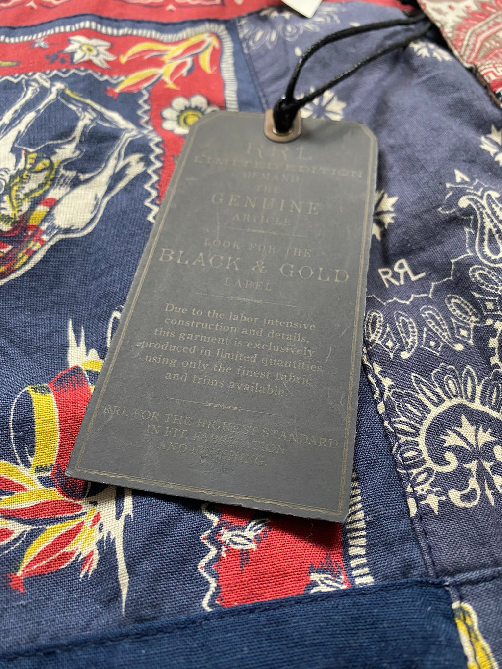 RRL Limited-Edition Patchwork Camp Shirt