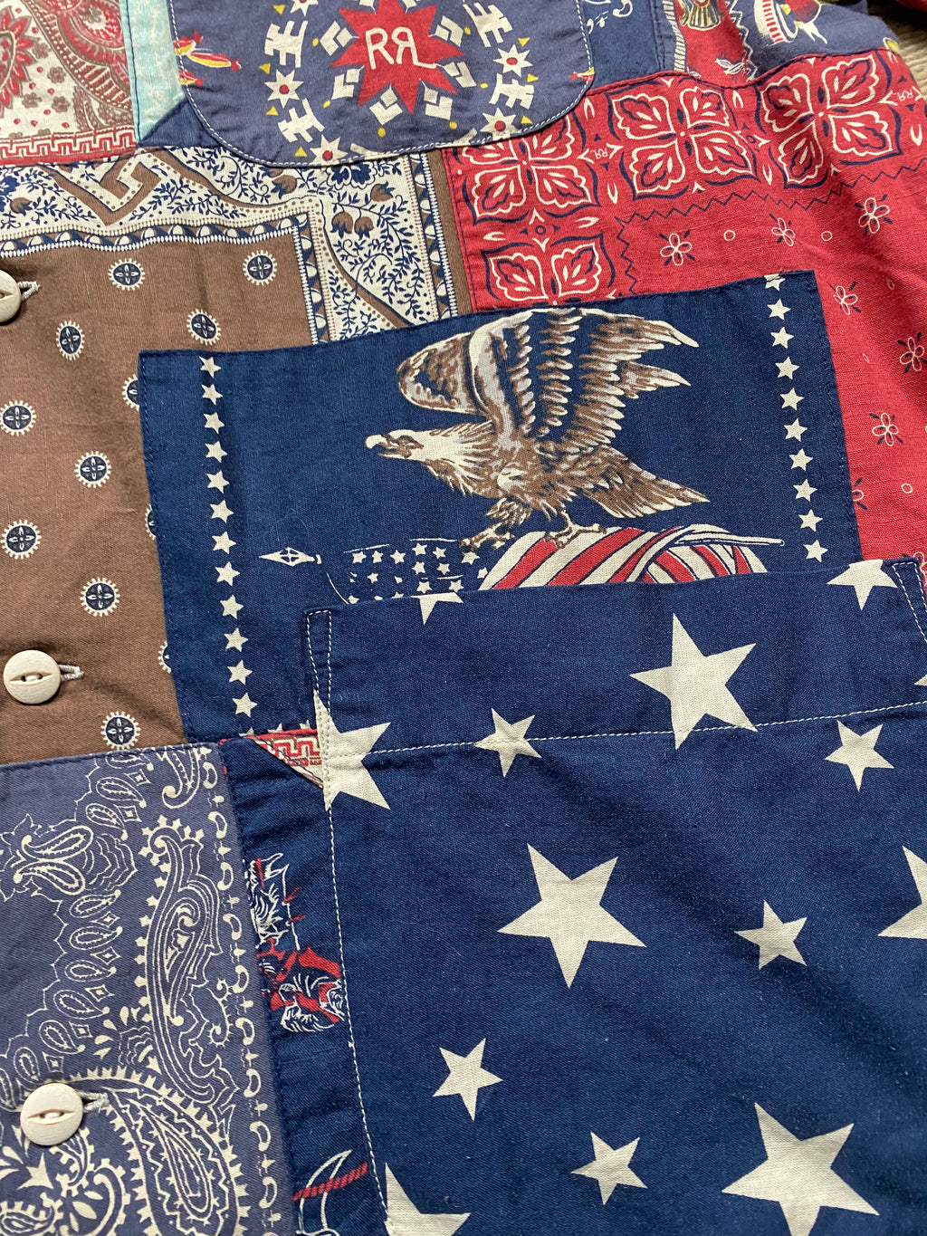 RRL Limited-Edition Patchwork Camp Shirt