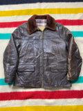 American Fine Sportswear 1950's Horsehide Shearling Lined Barnstormer