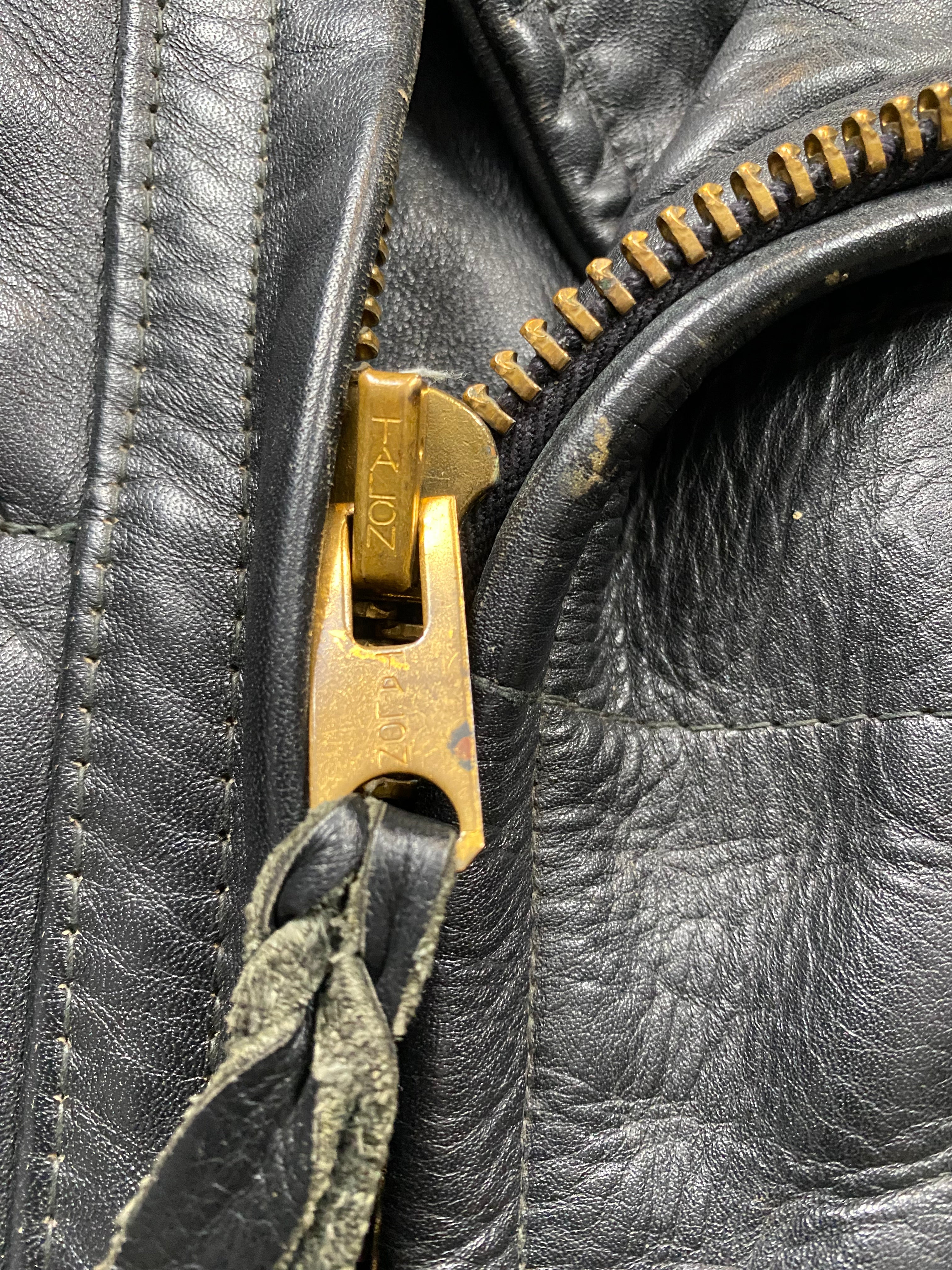 1950's-1960's Cal-Rider LAPD Horsehide Motorcycle Jacket