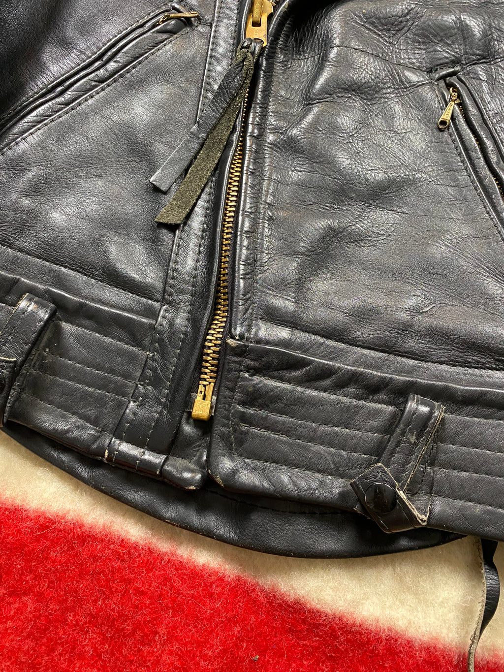 1950's-1960's Cal-Rider LAPD Horsehide Motorcycle Jacket