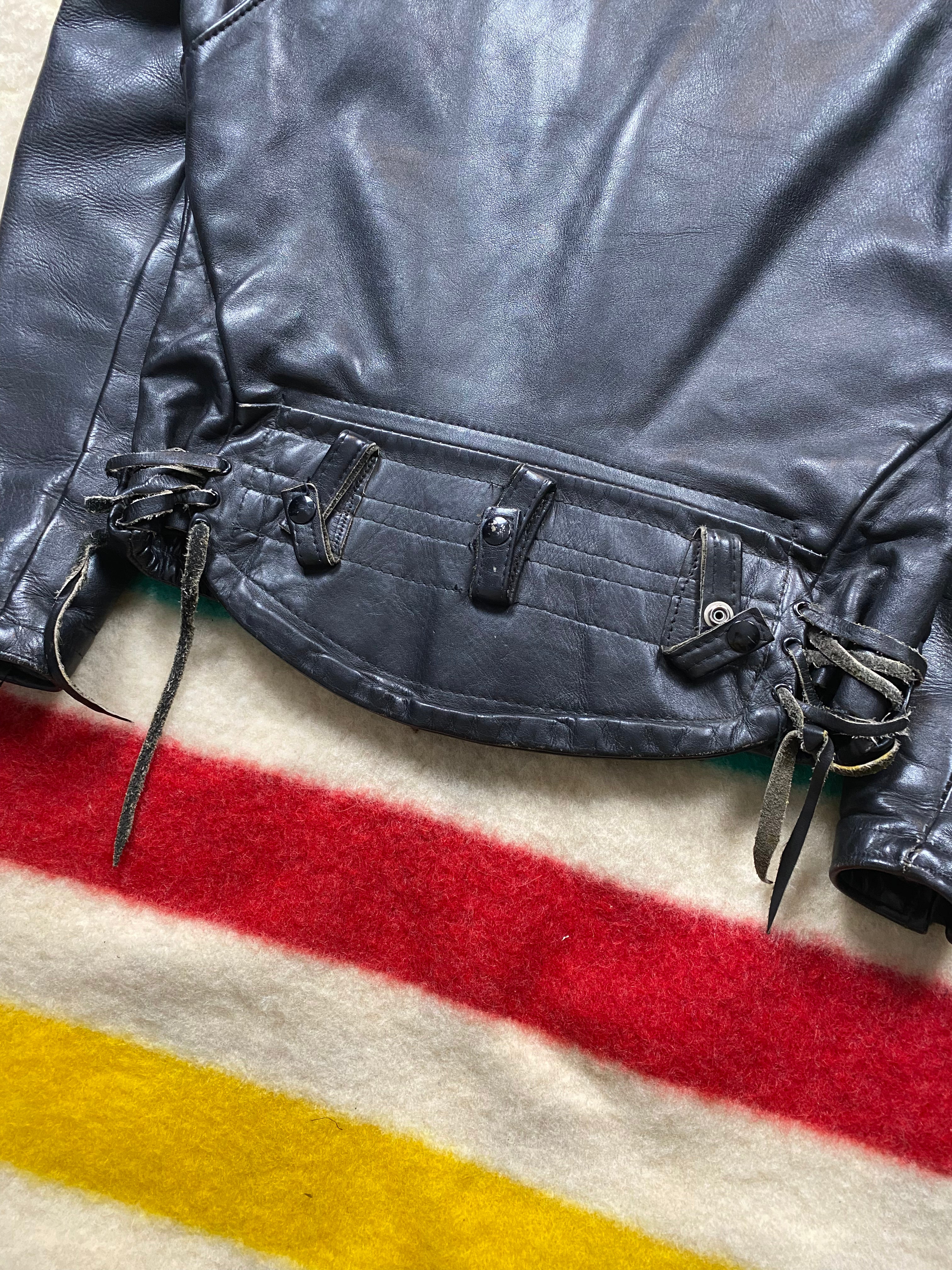 1950's-1960's Cal-Rider LAPD Horsehide Motorcycle Jacket