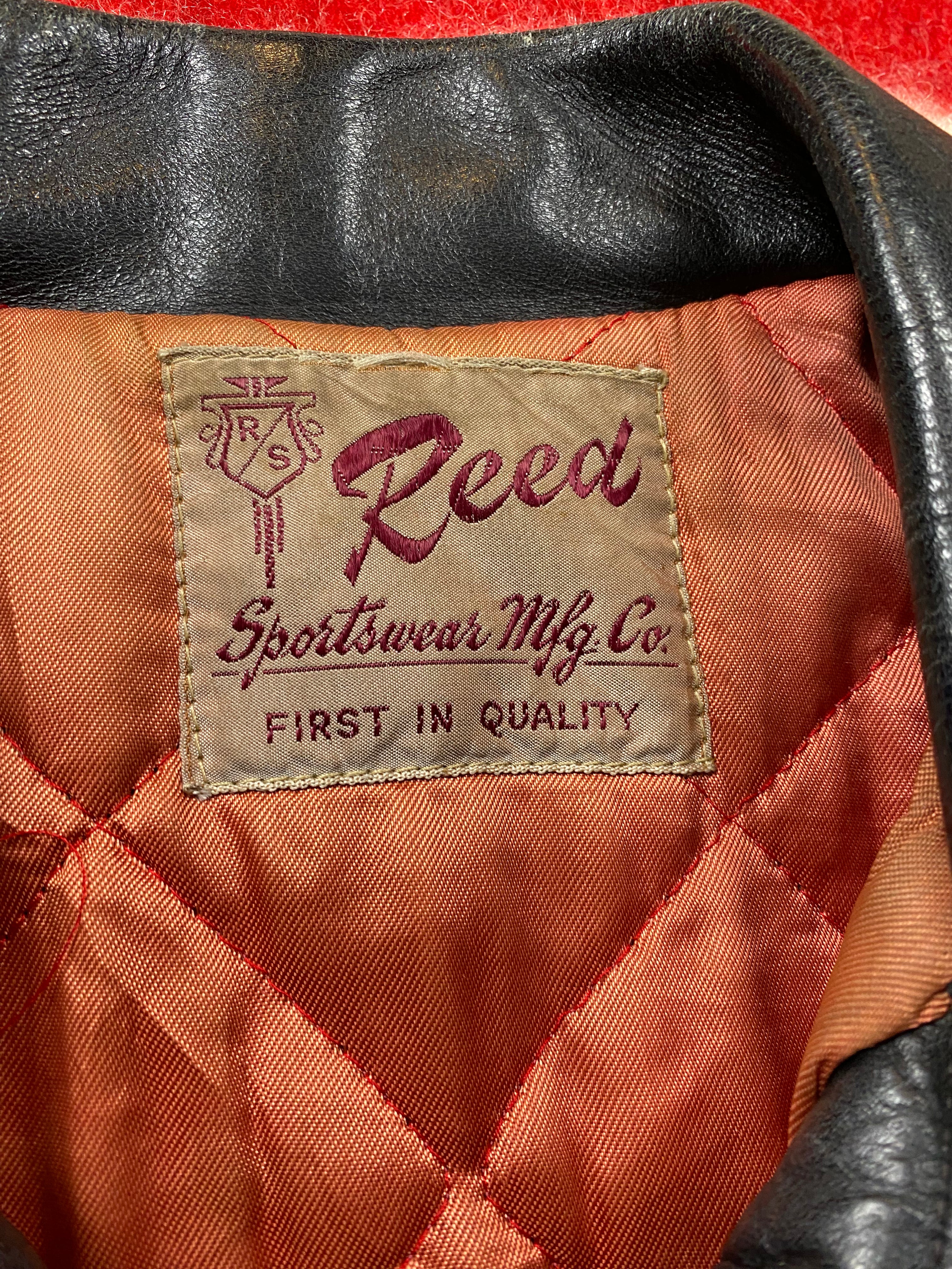 Reed Sportswear MFG Co. 1950's Horsehide A-2 Style Jacket