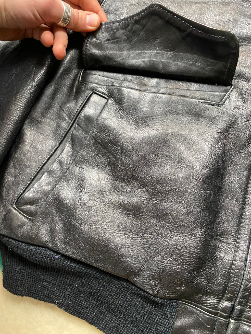 Reed Sportswear MFG Co. 1950's Horsehide A-2 Style Jacket