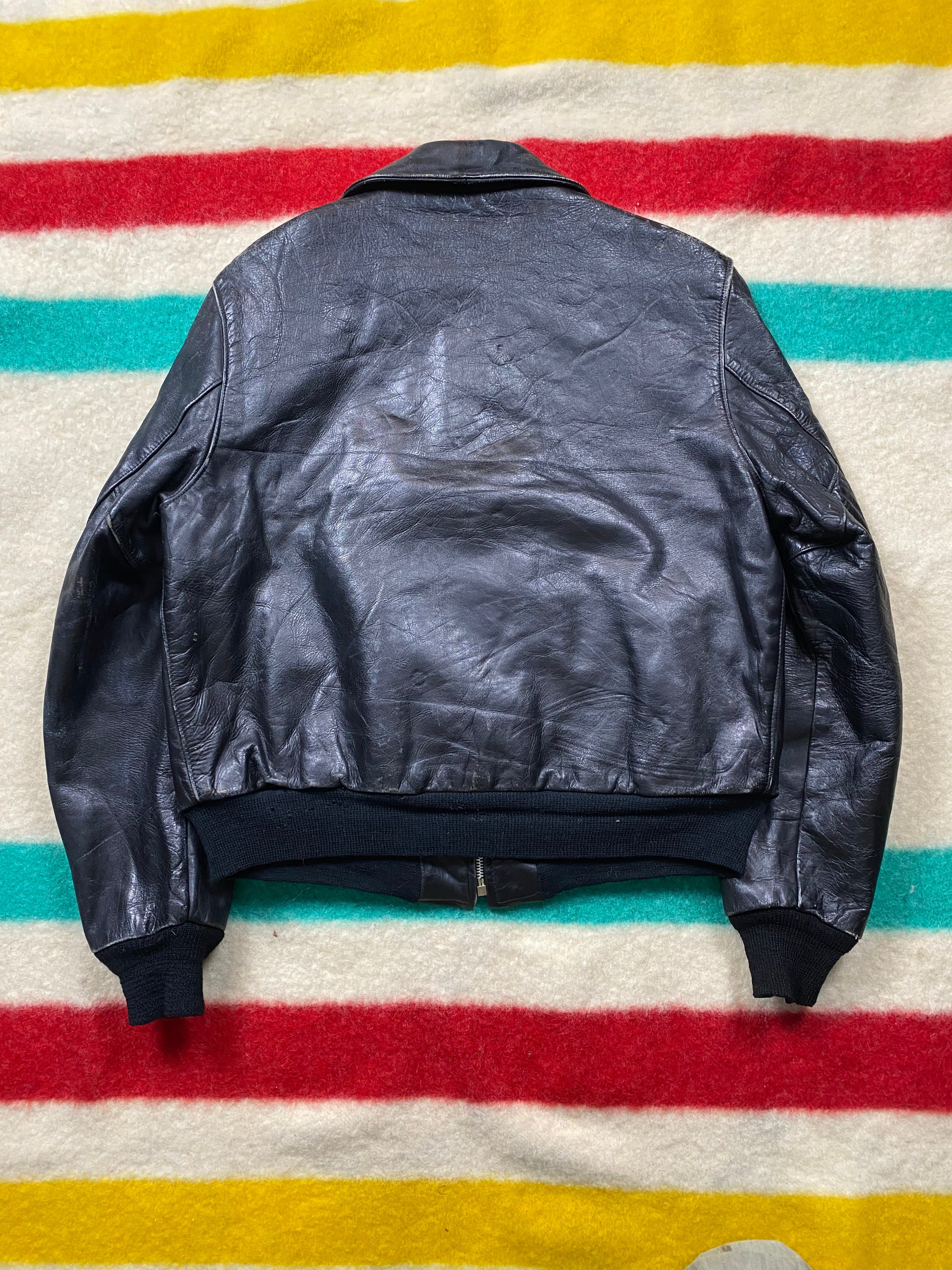 Reed Sportswear MFG Co. 1950's Horsehide A-2 Style Jacket