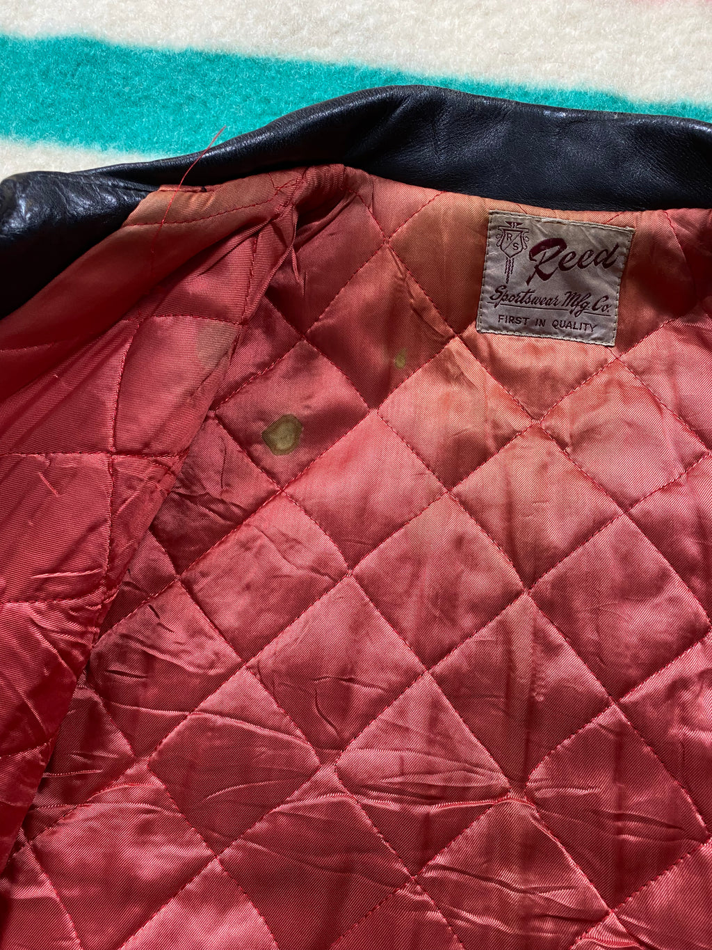 Reed Sportswear MFG Co. 1950's Horsehide A-2 Style Jacket