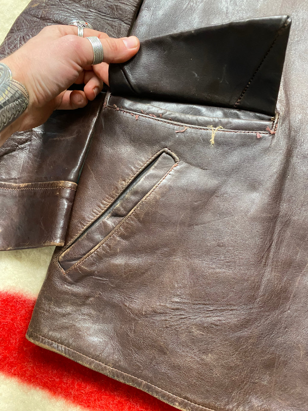 Richman Brothers 1940's Barnstormer Horsehide Coat