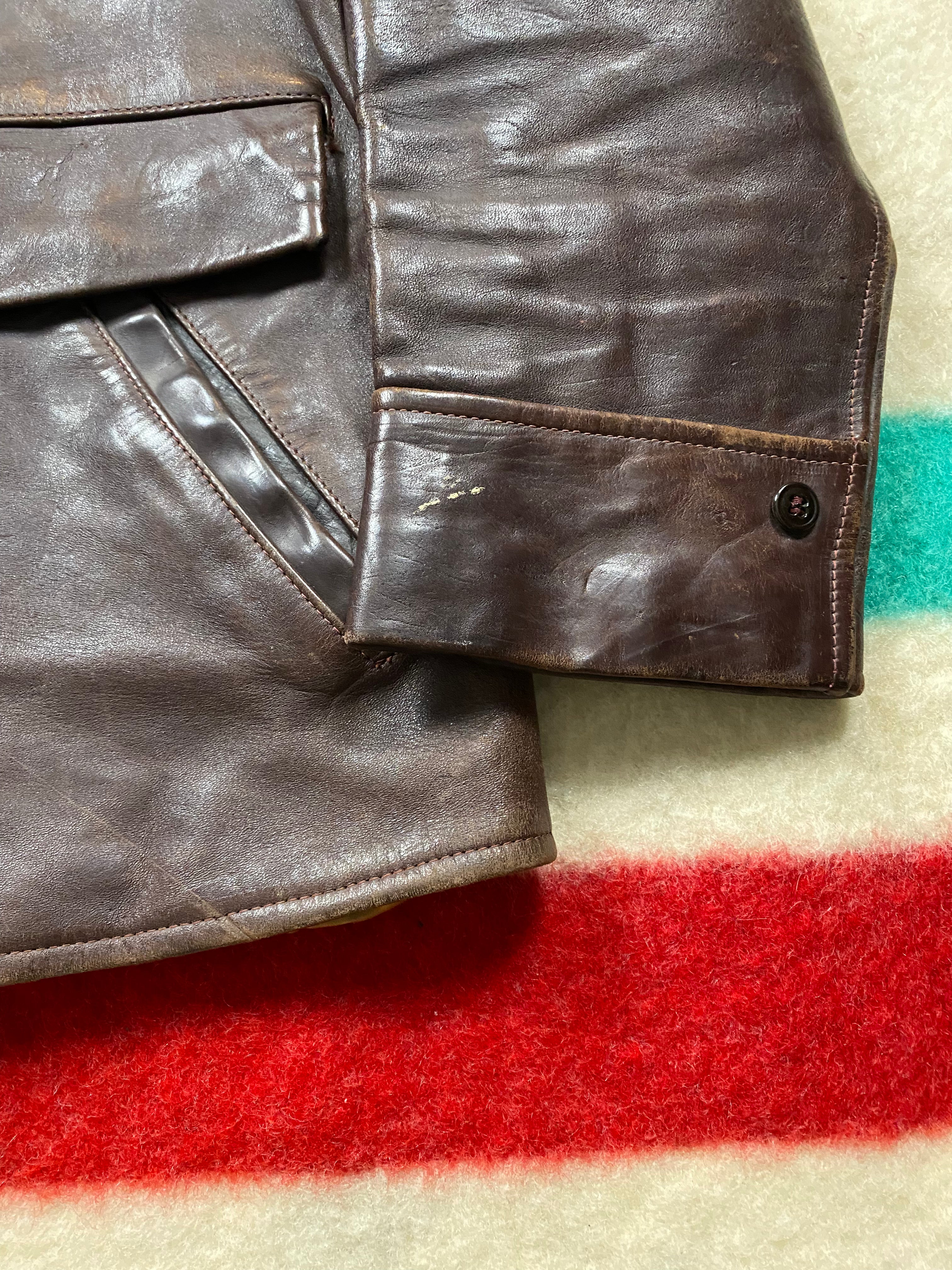 Richman Brothers 1940's Barnstormer Horsehide Coat