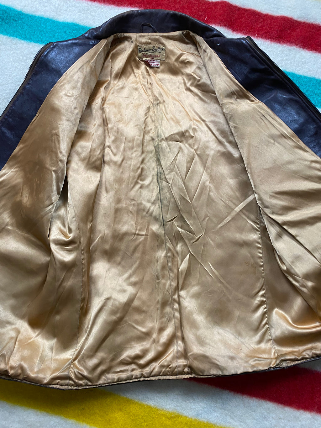 Richman Brothers 1940's Barnstormer Horsehide Coat