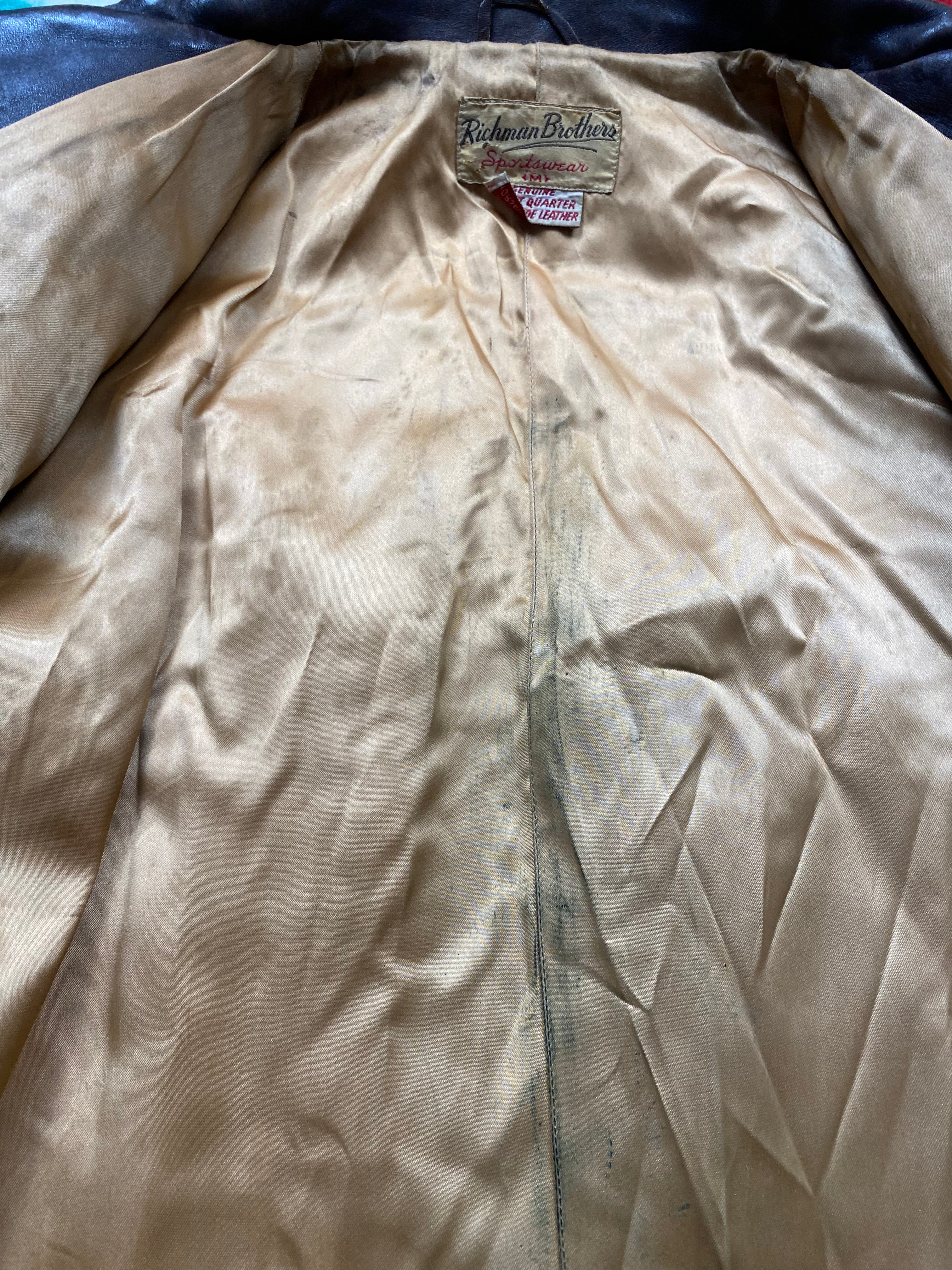 Richman Brothers 1940's Barnstormer Horsehide Coat