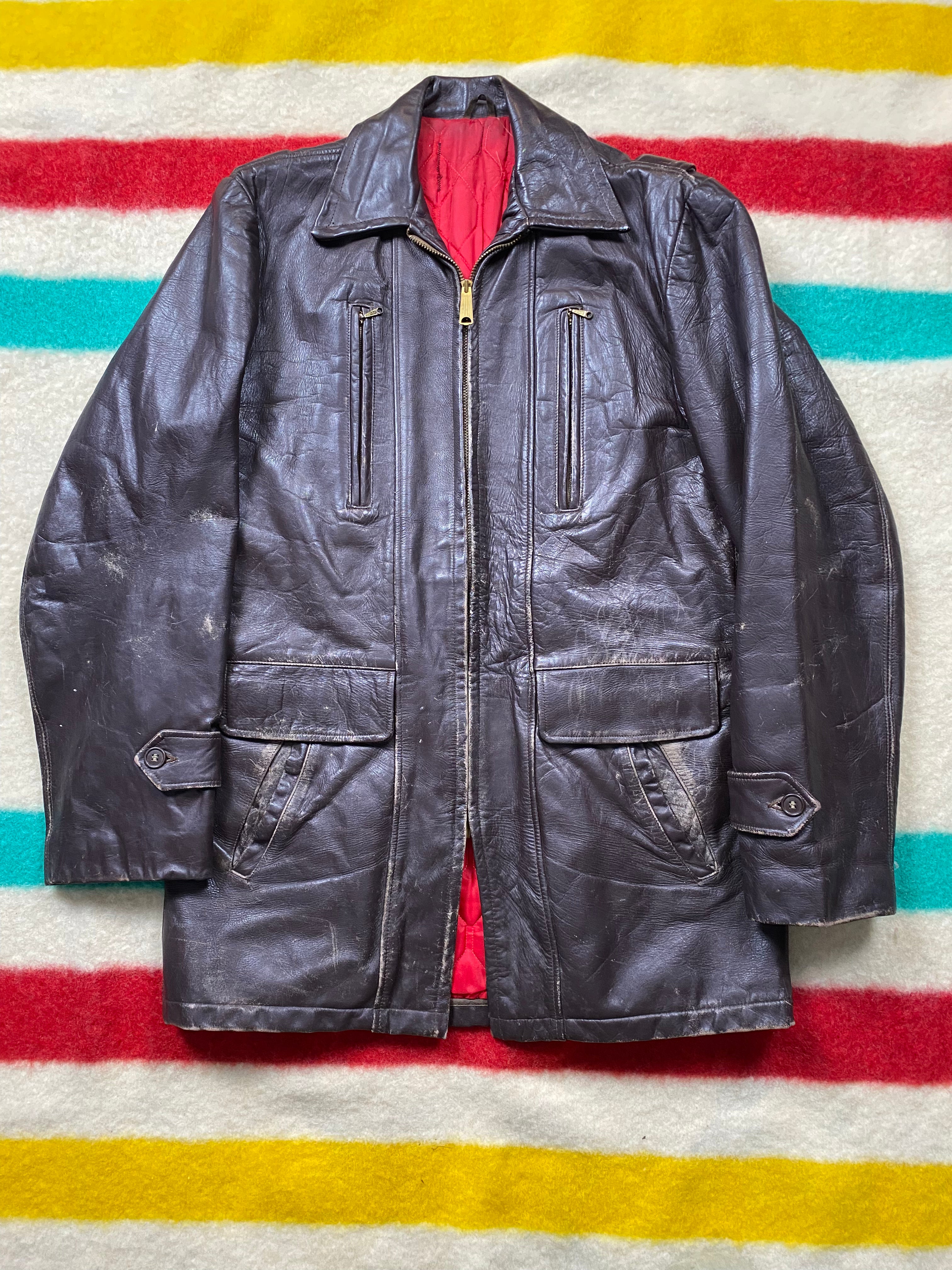 Horsehide Barnstormer Coat From The 1960's