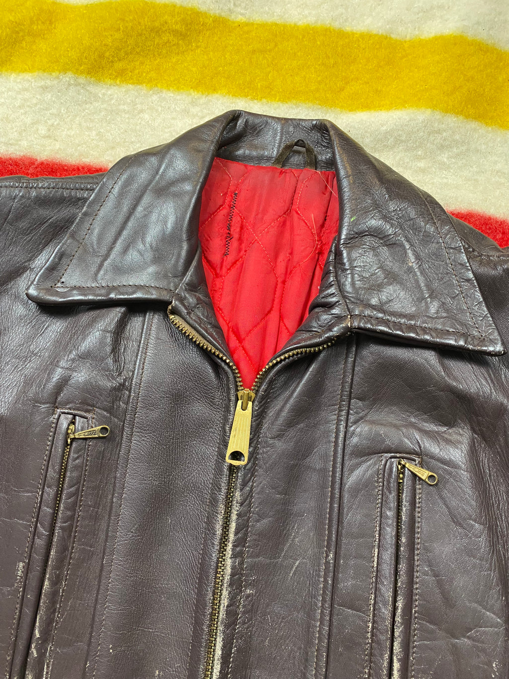 Horsehide Barnstormer Coat From The 1960's