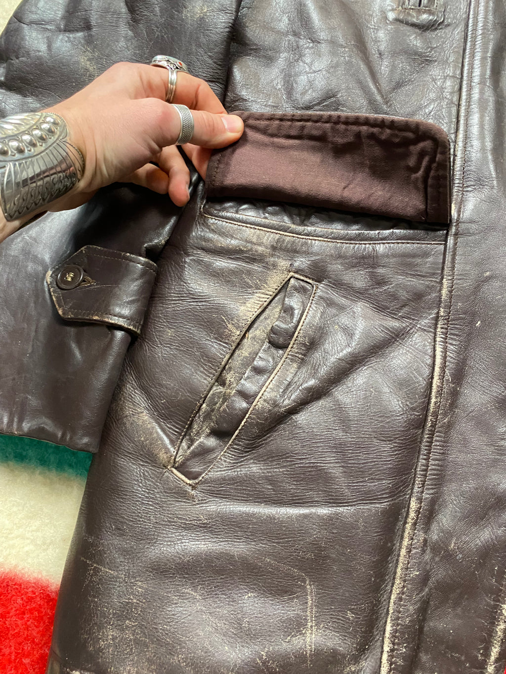 Horsehide Barnstormer Coat From The 1960's