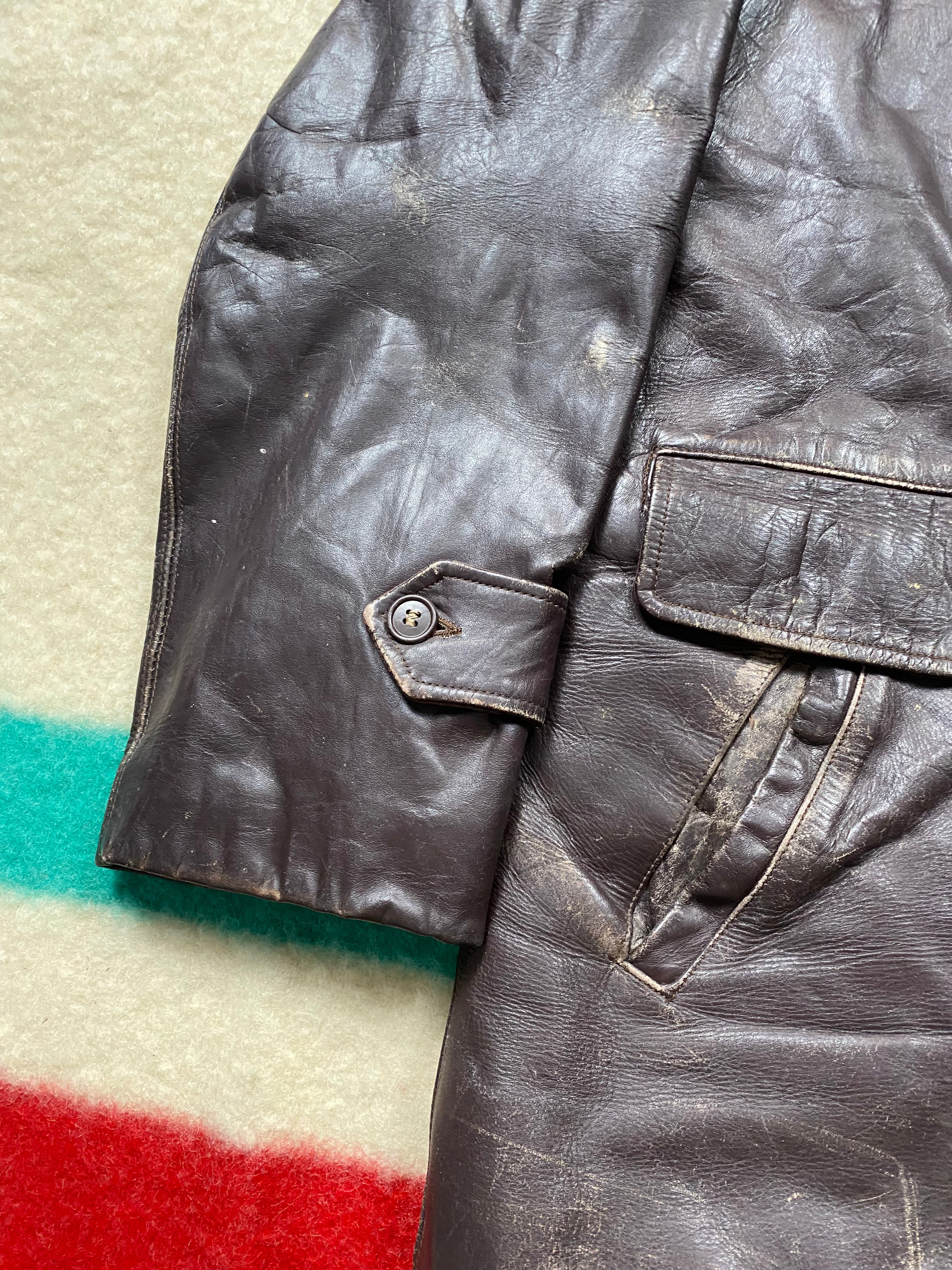 Horsehide Barnstormer Coat From The 1960's