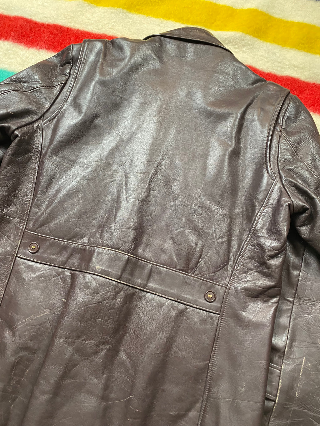 Horsehide Barnstormer Coat From The 1960's
