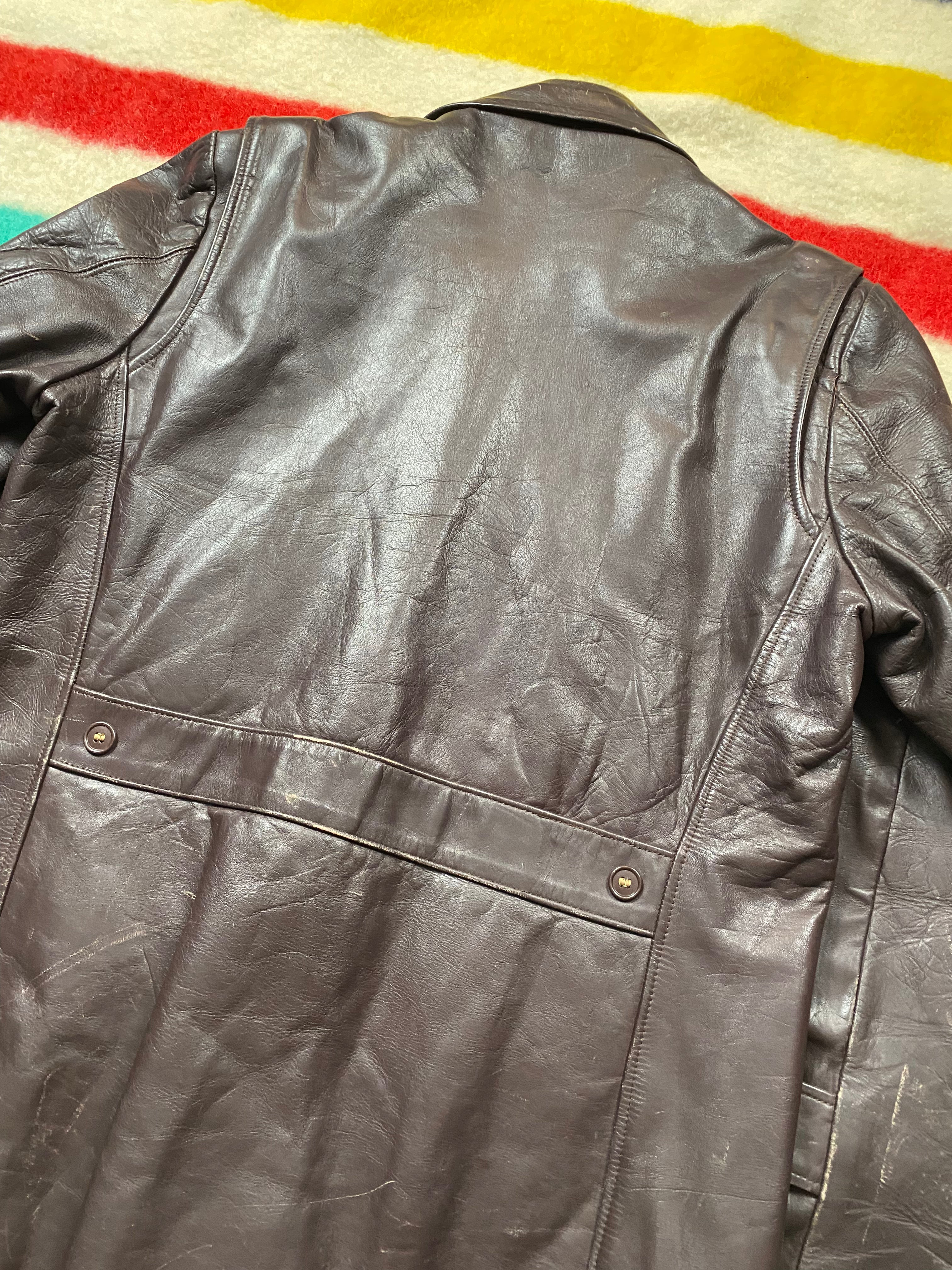 Horsehide Barnstormer Coat From The 1960's
