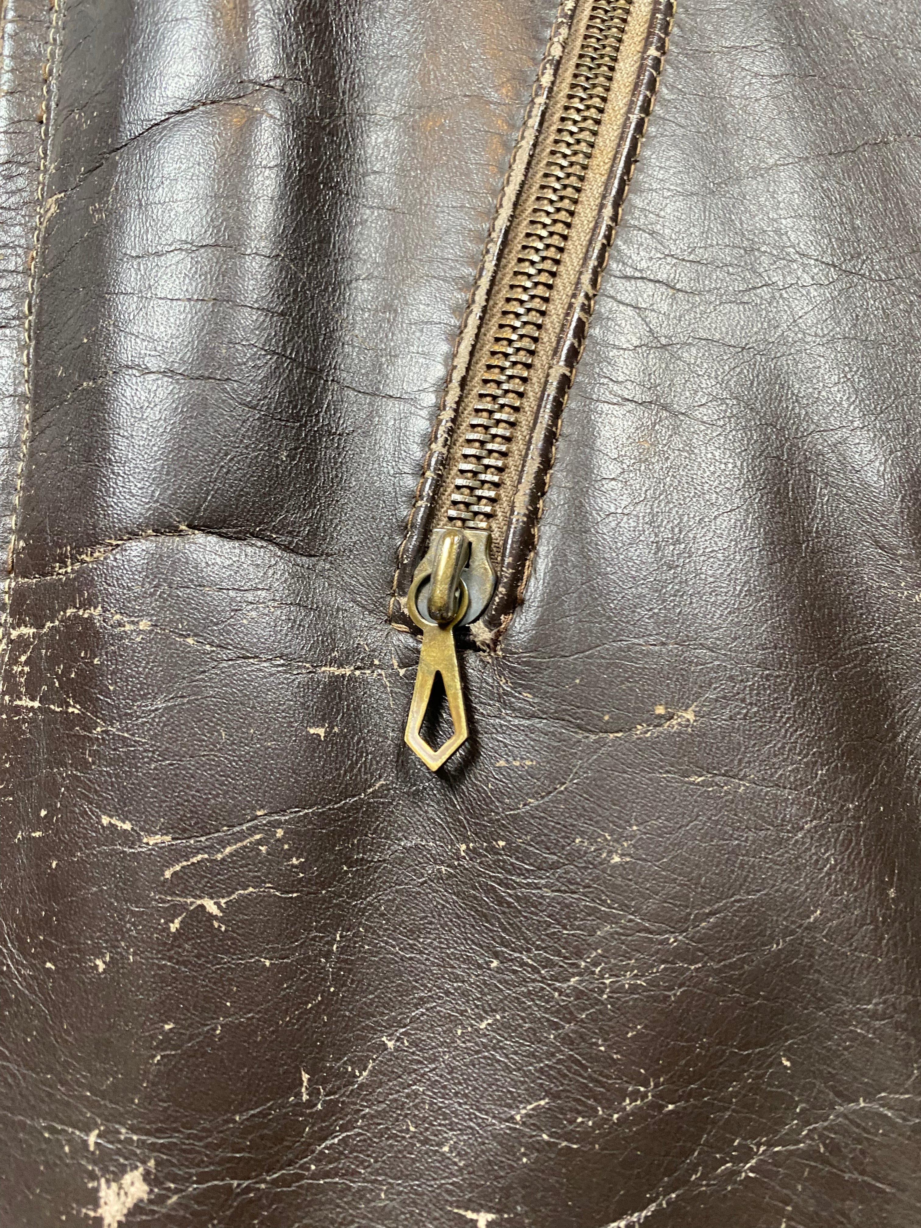 Urzo 1940's-1950's Dutch Horsehide Motorcycle Jacket