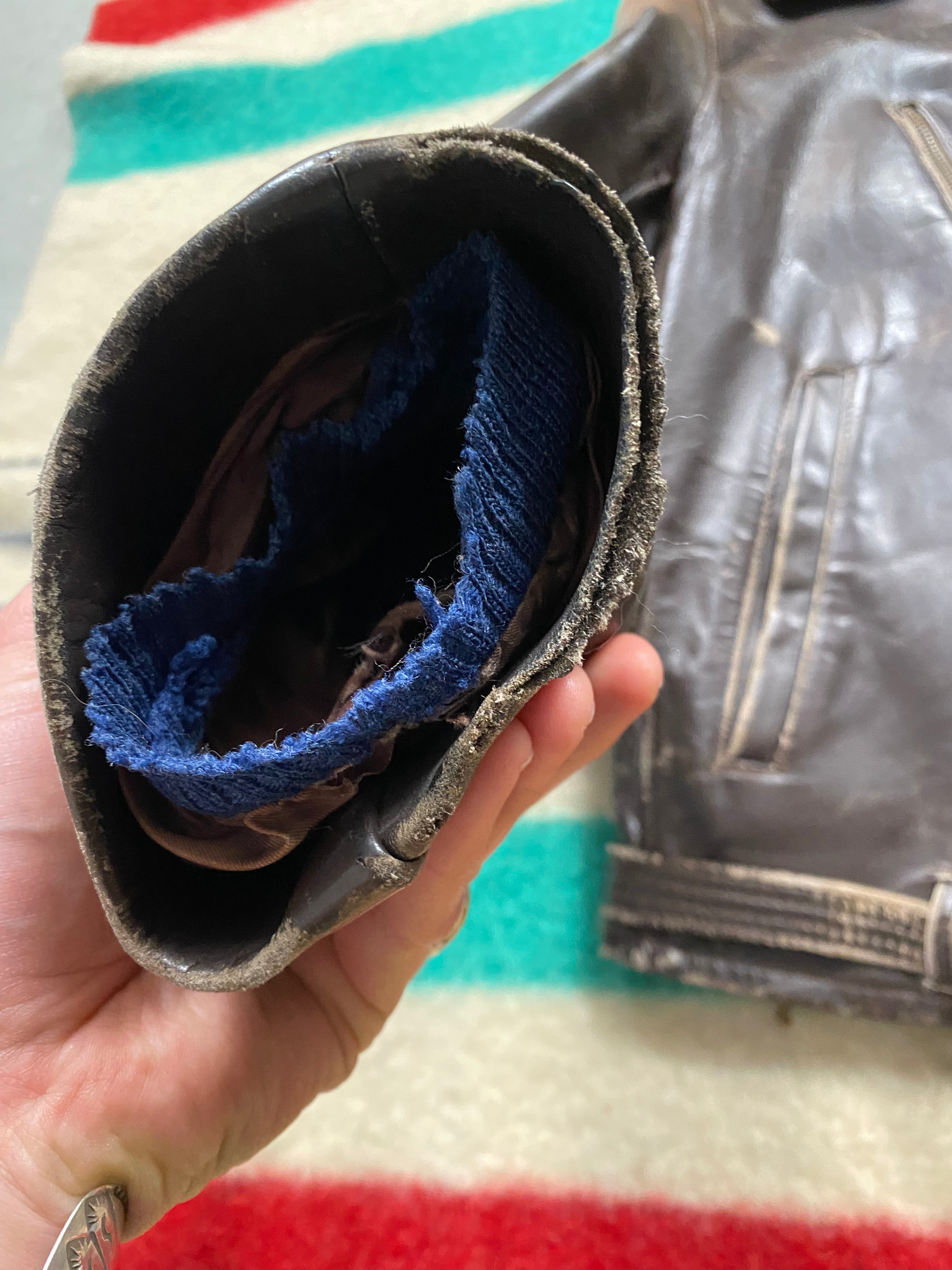 Urzo 1940's-1950's Dutch Horsehide Motorcycle Jacket