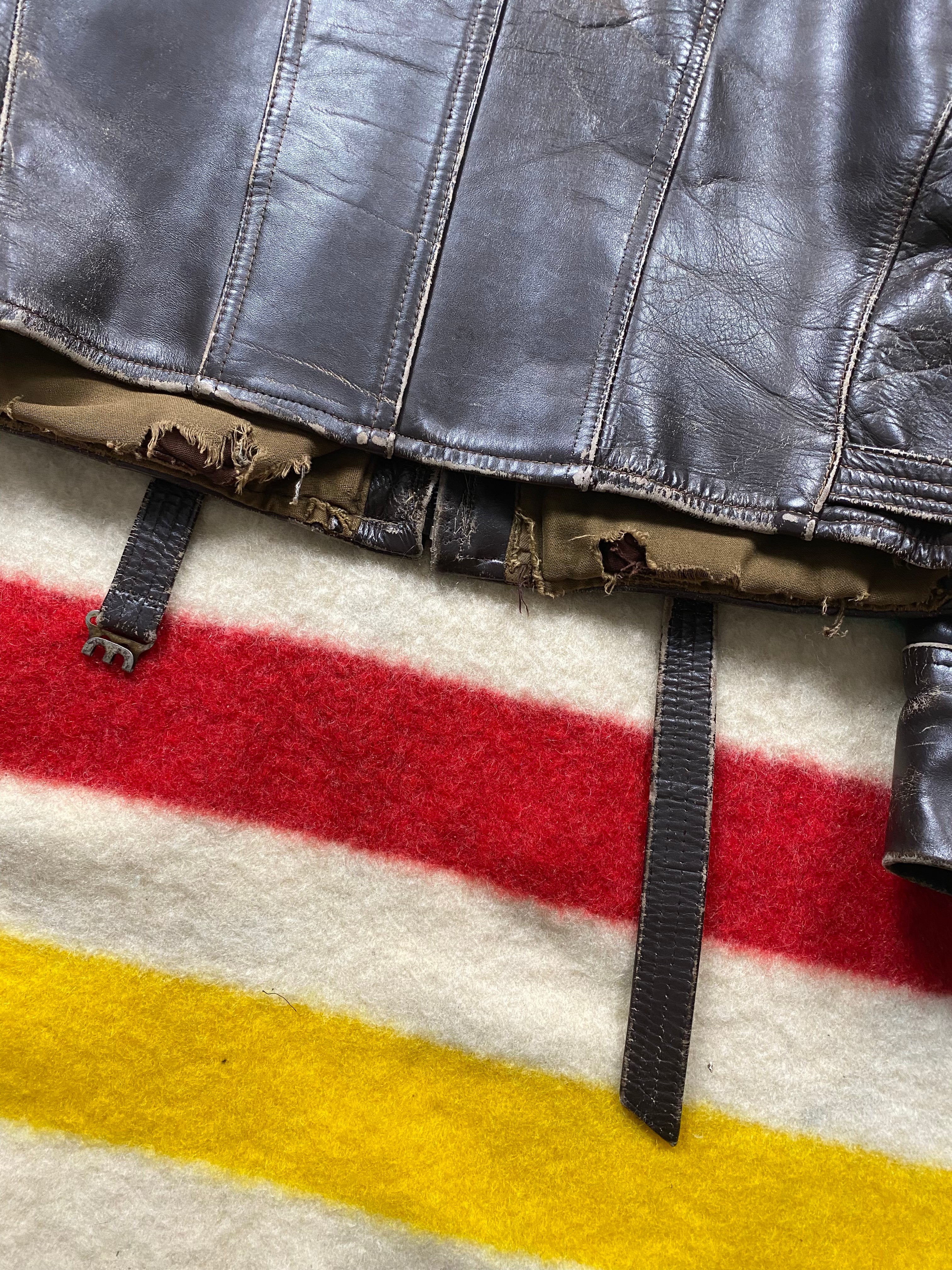 Urzo 1940's-1950's Dutch Horsehide Motorcycle Jacket